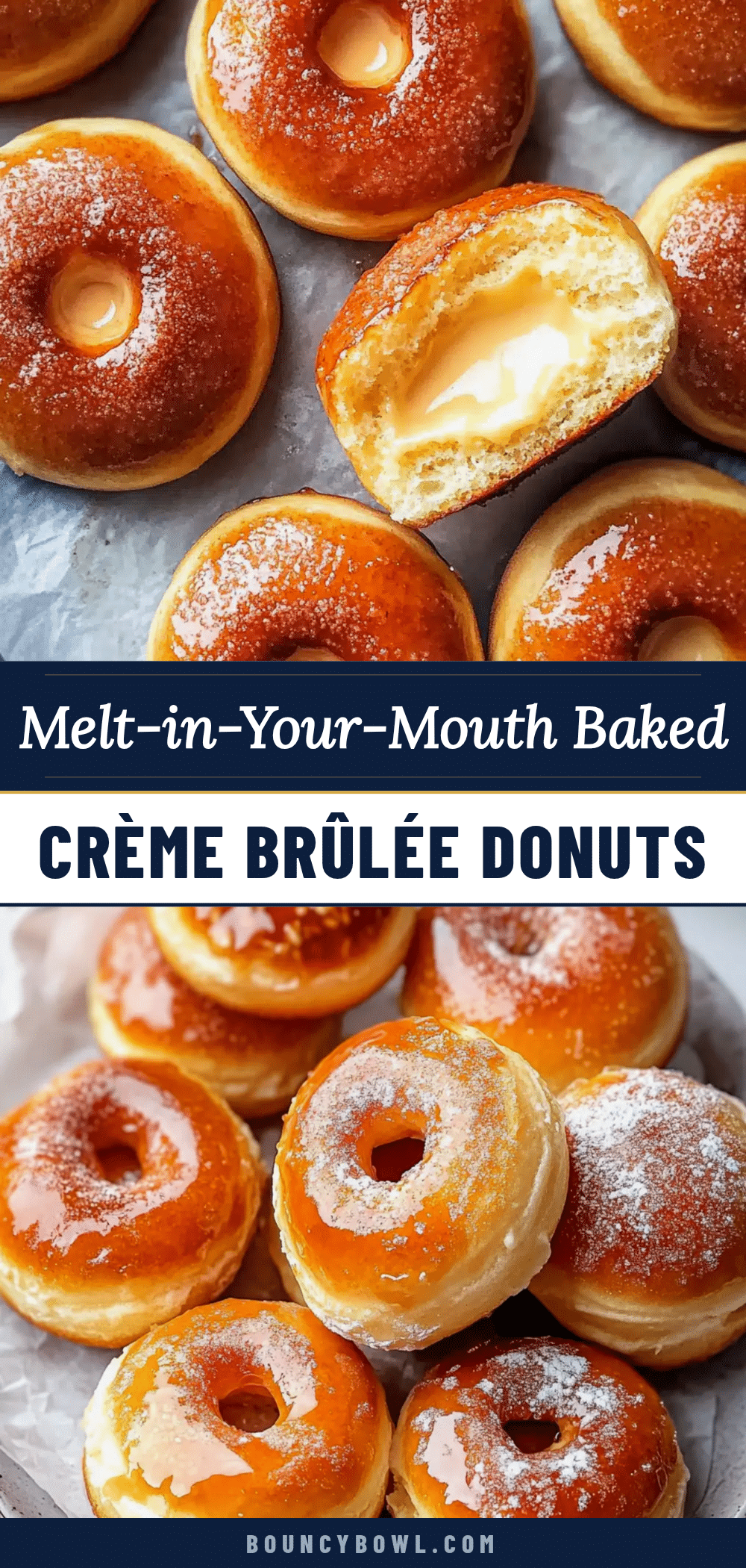 baked crème brûlée donuts recipe