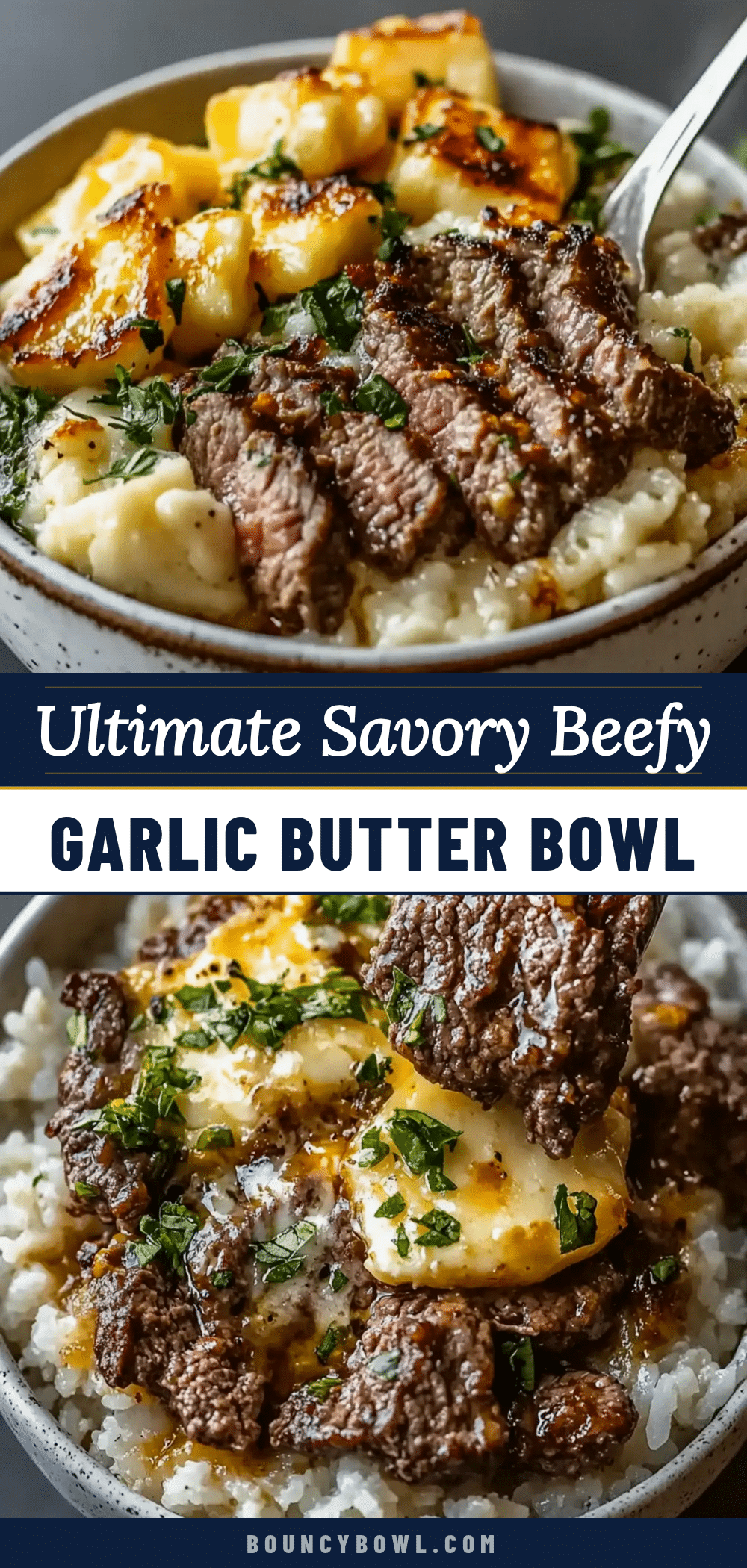 beefy garlic butter bowl recipe