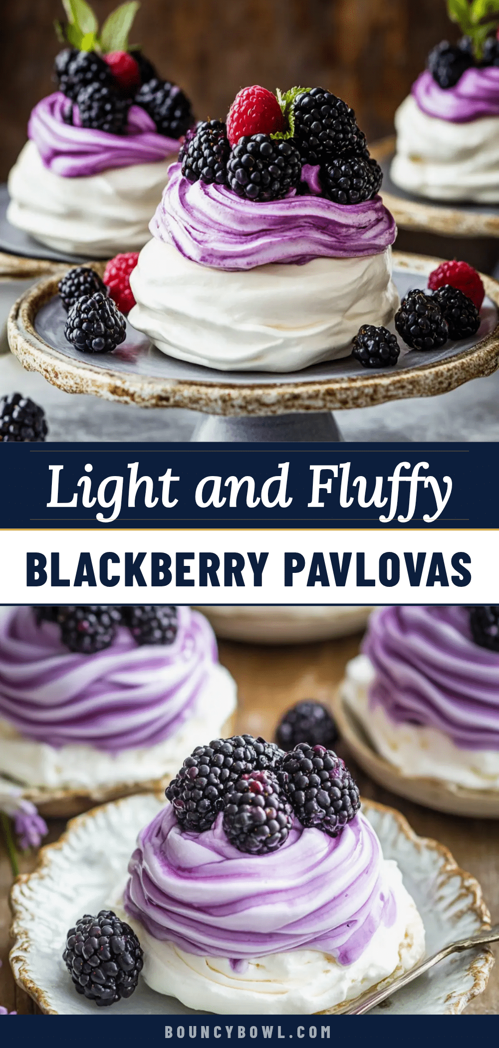 blackberry pavlovas recipe recipe