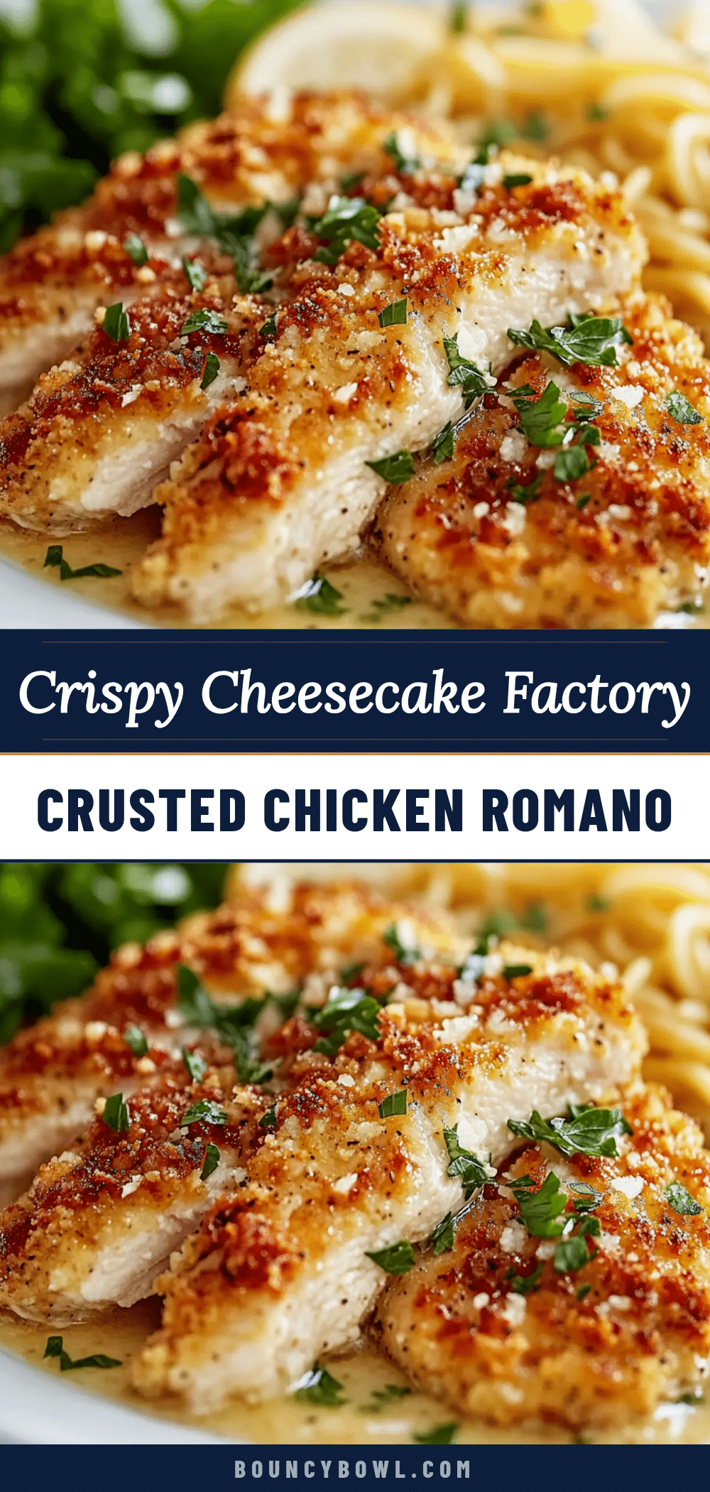 Crispy Cheesecake Factory Crusted Chicken Romano recipe