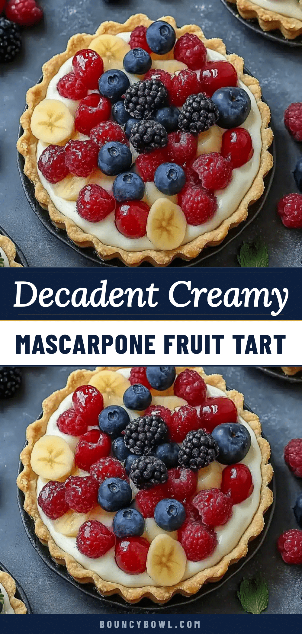 decadent fruit tart with mascarpone recipe