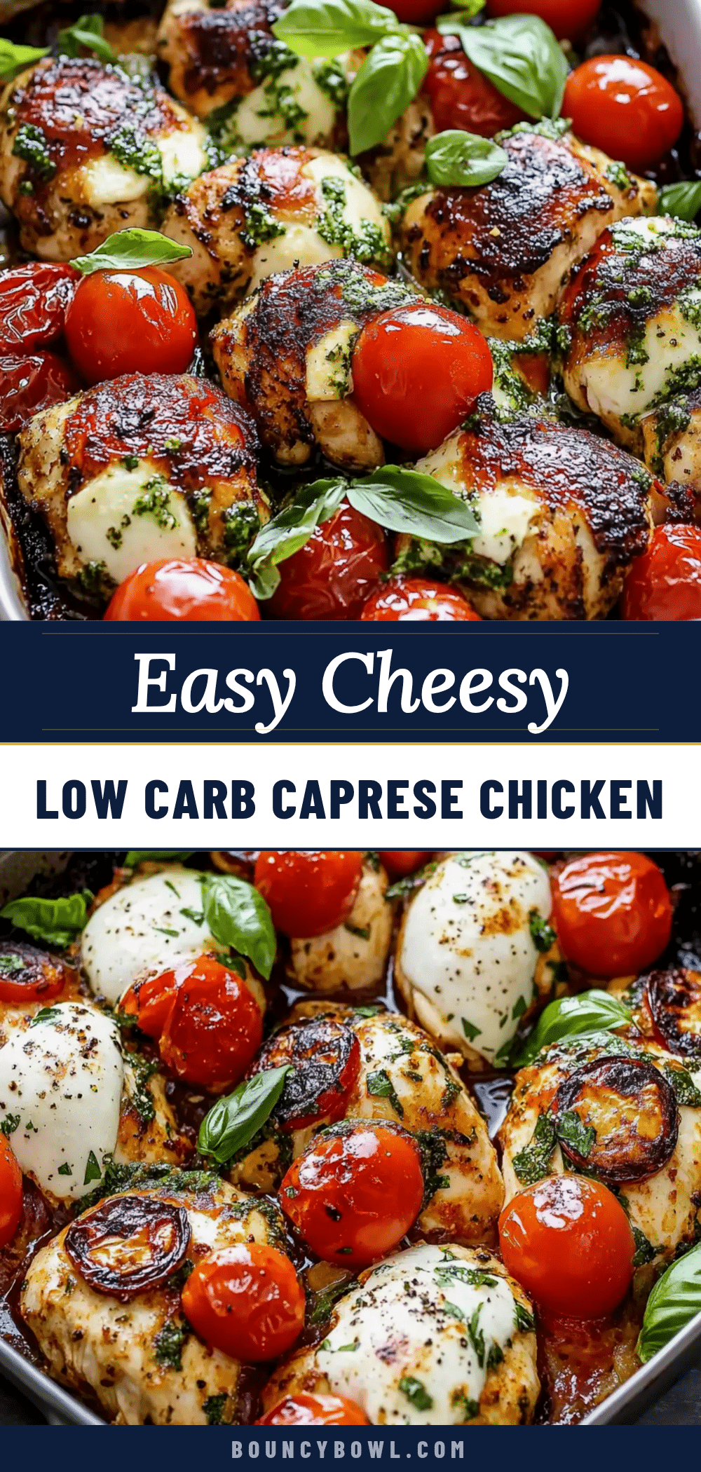 easy low carb caprese chicken bake recipe