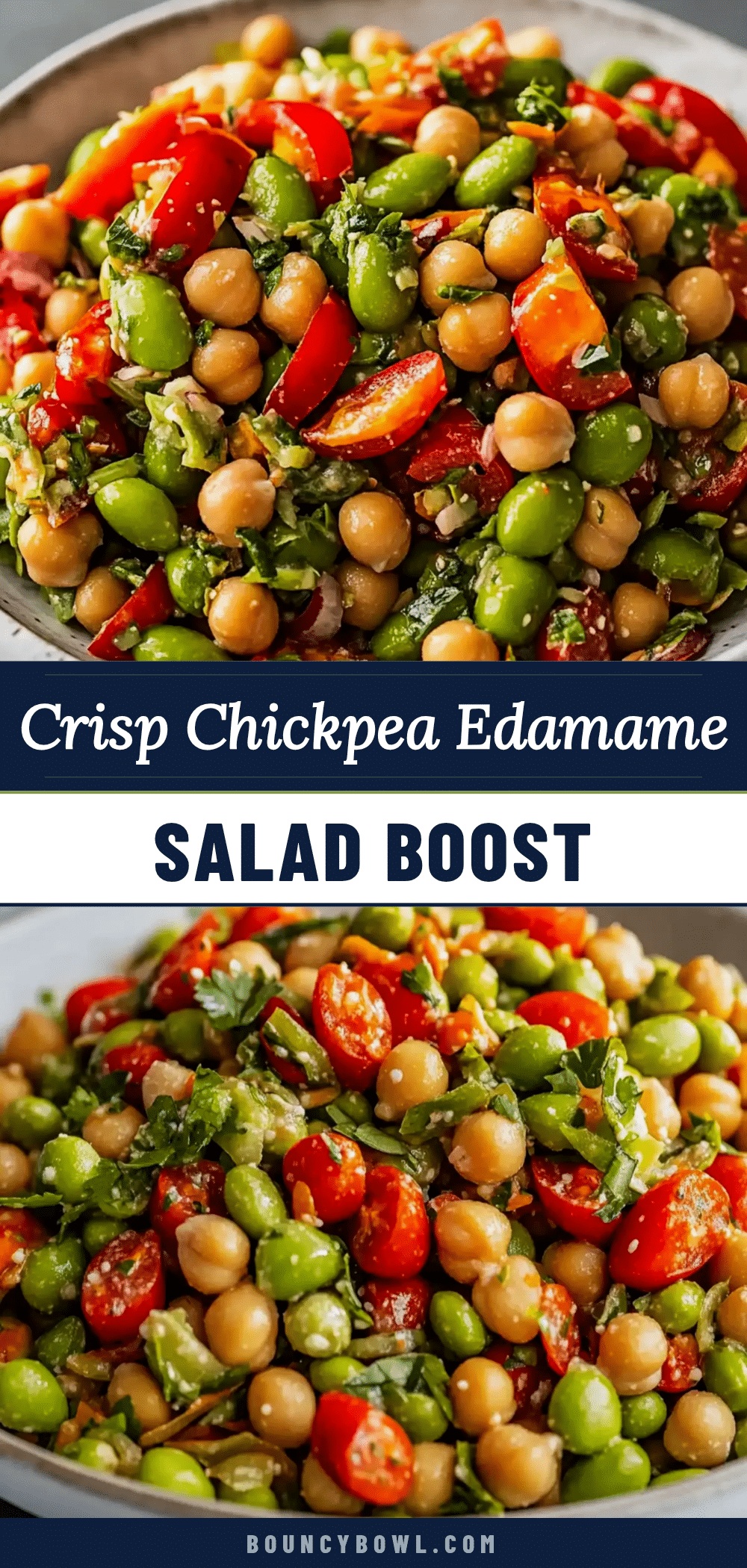 fresh chickpea edamame salad recipe