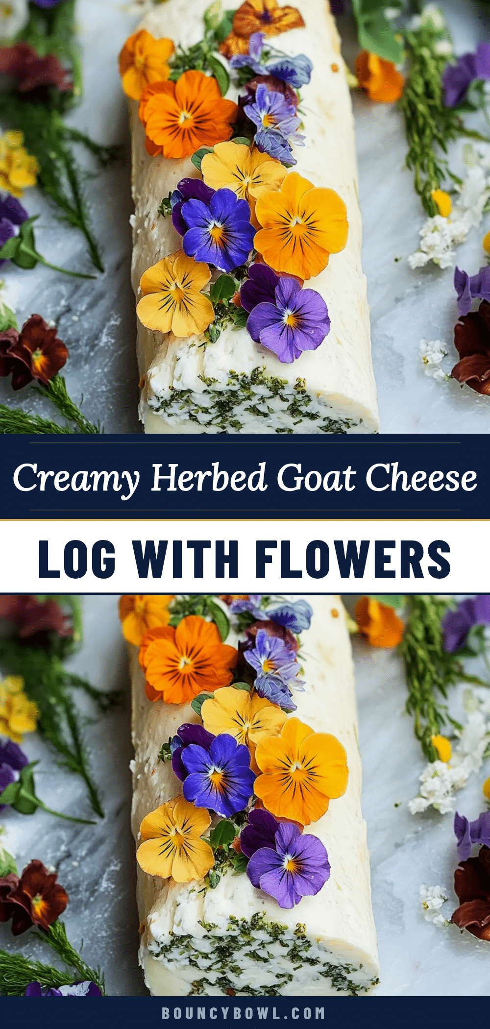 fresh herbed goat cheese log recipe