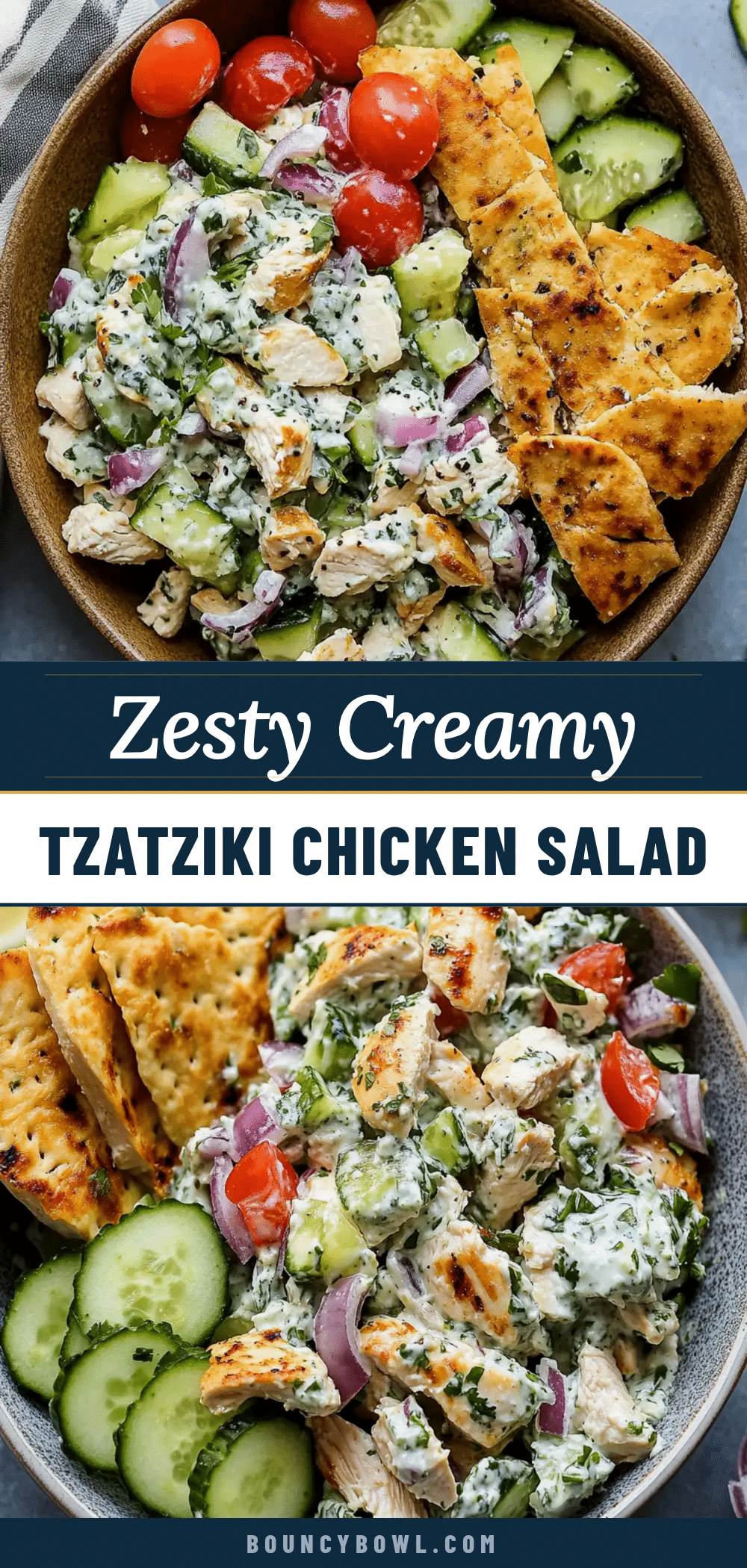 Fresh Zesty Tzatziki Chicken Salad recipe
