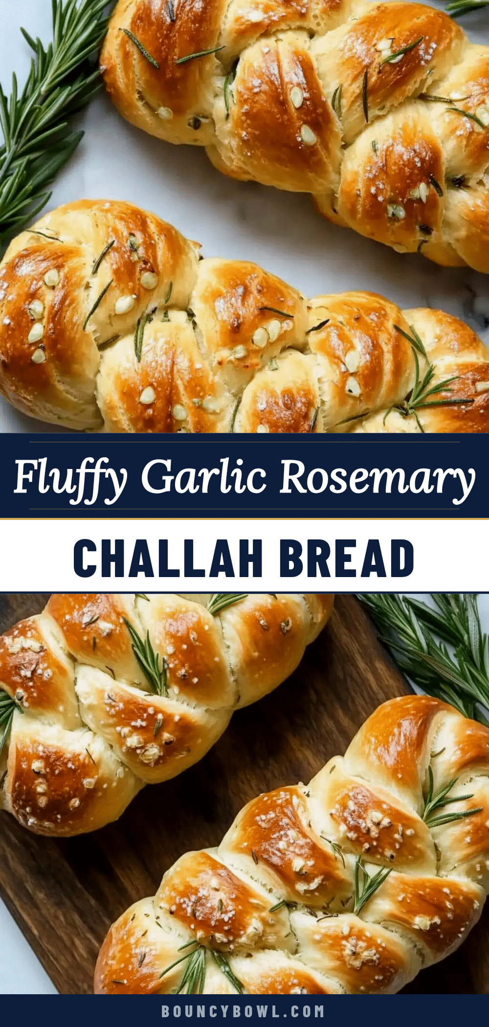 garlic rosemary challah bread recipe