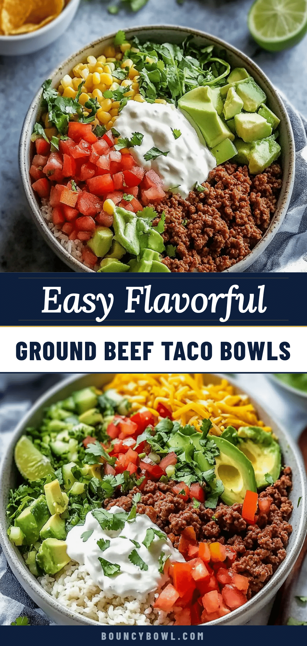 ground beef taco bowls recipe