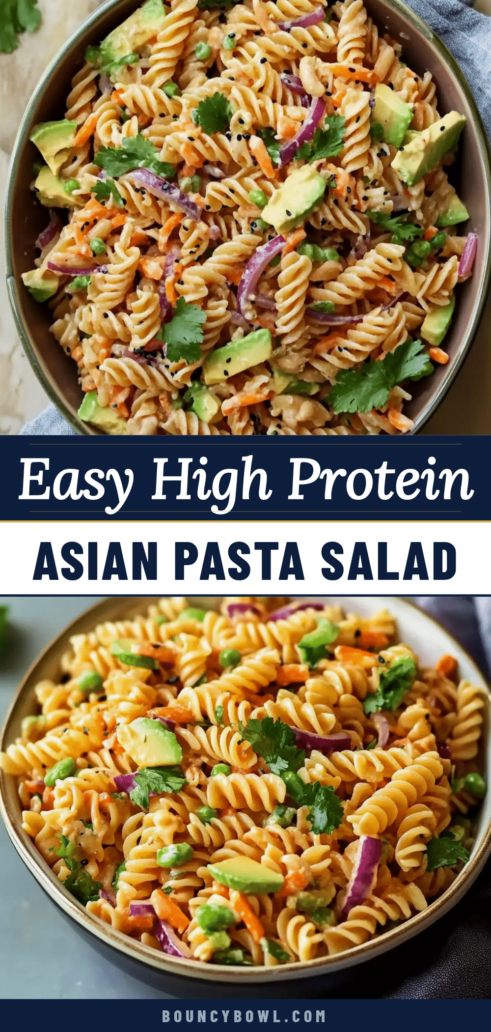 high protein asian pasta salad recipe