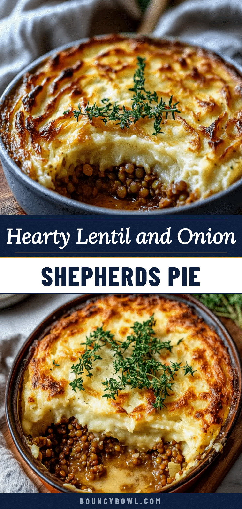 lentil and onion shepherds pie recipe