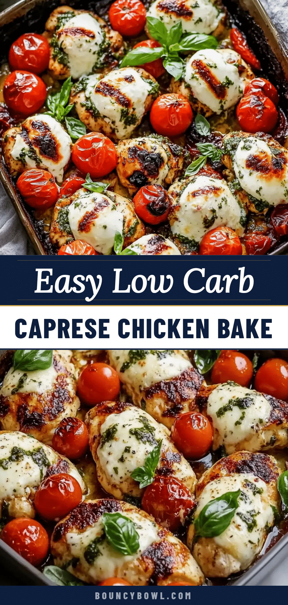 low carb caprese chicken bake recipe