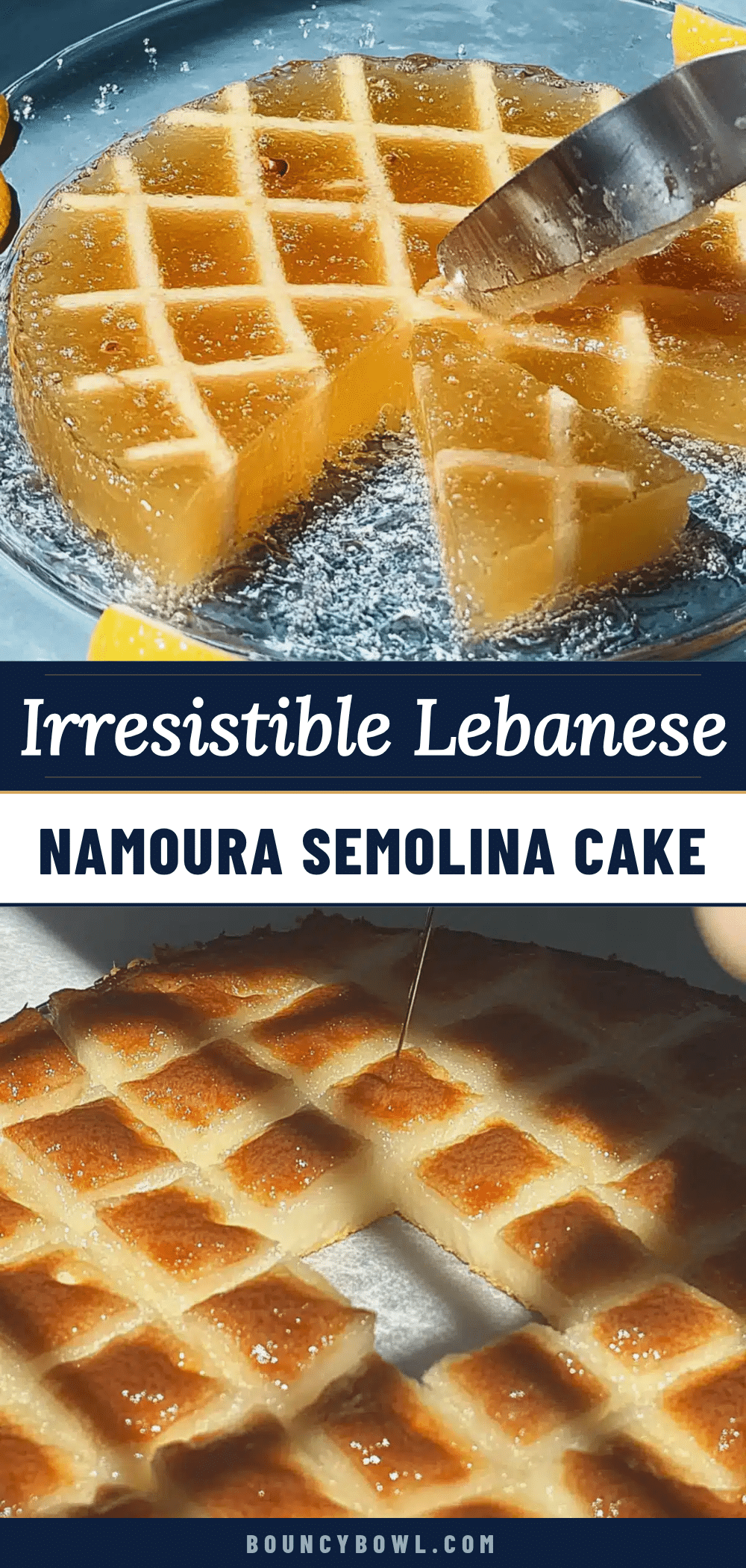 Namoura Lebanese Semolina Cake recipe
