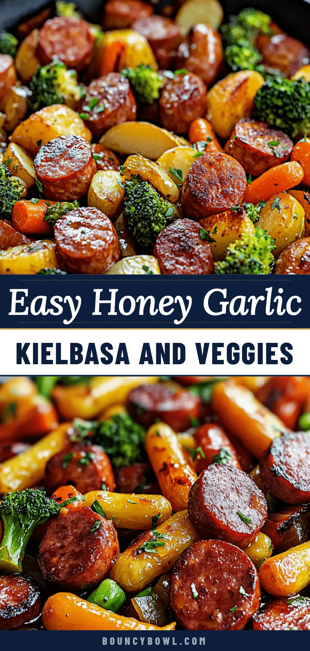 one-pan honey garlic kielbasa recipe