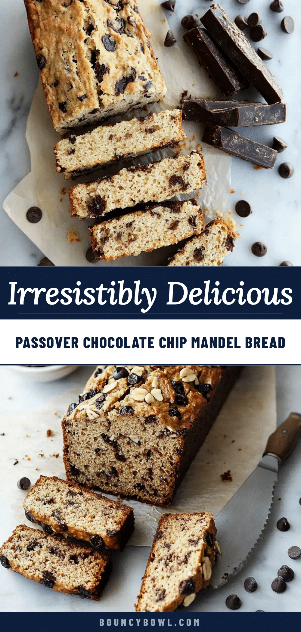 Passover chocolate chip mandel bread recipe