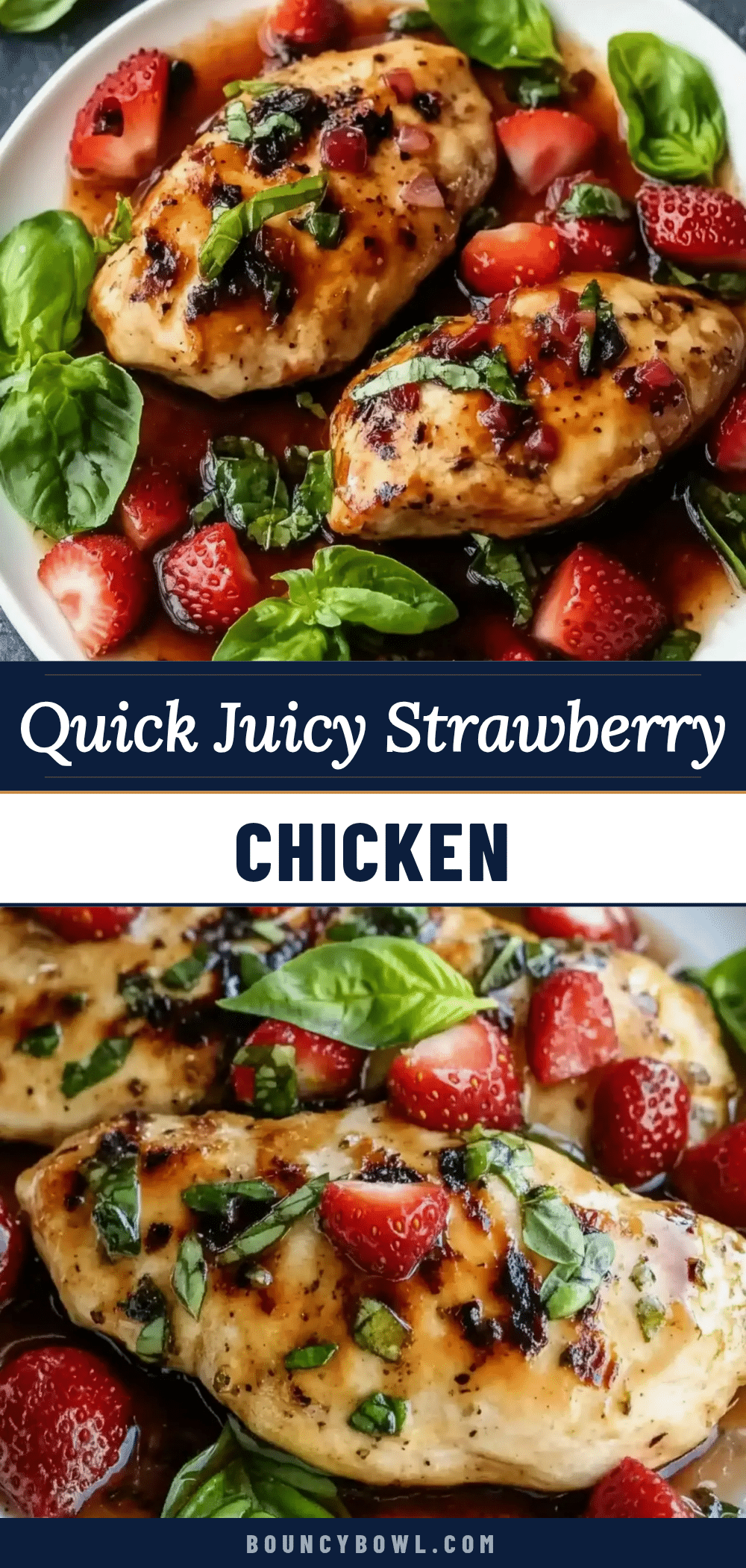 Quick Strawberry Basil Chicken recipe