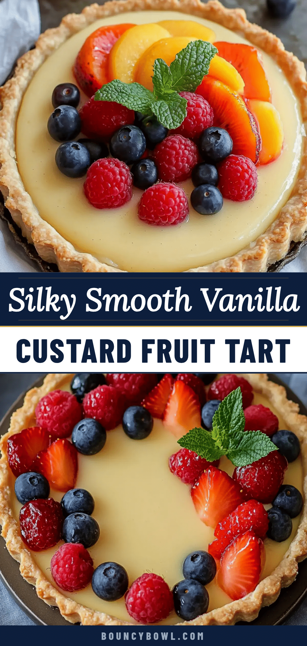 silky vanilla custard fruit tart recipe