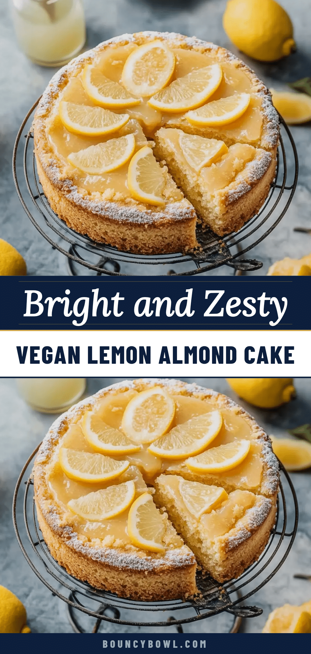 vegan lemon curd almond cake recipe