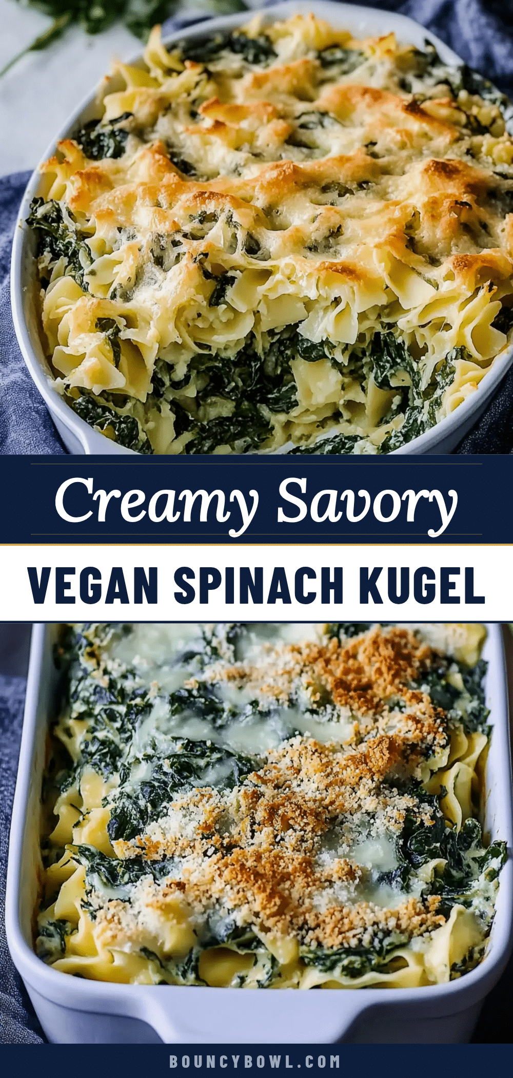 vegan spinach noodle kugel recipe