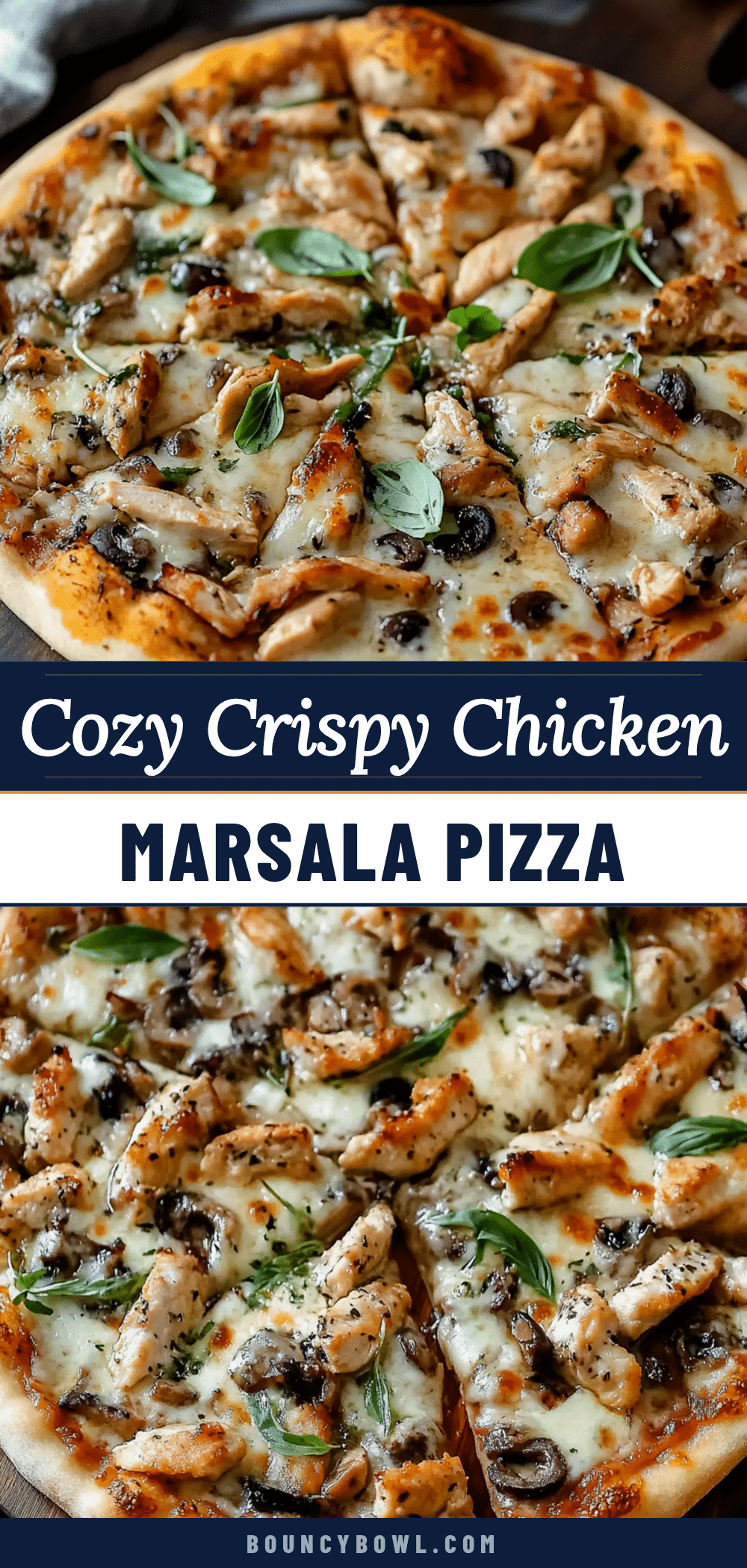 Chicken Marsala Pizza recipe
