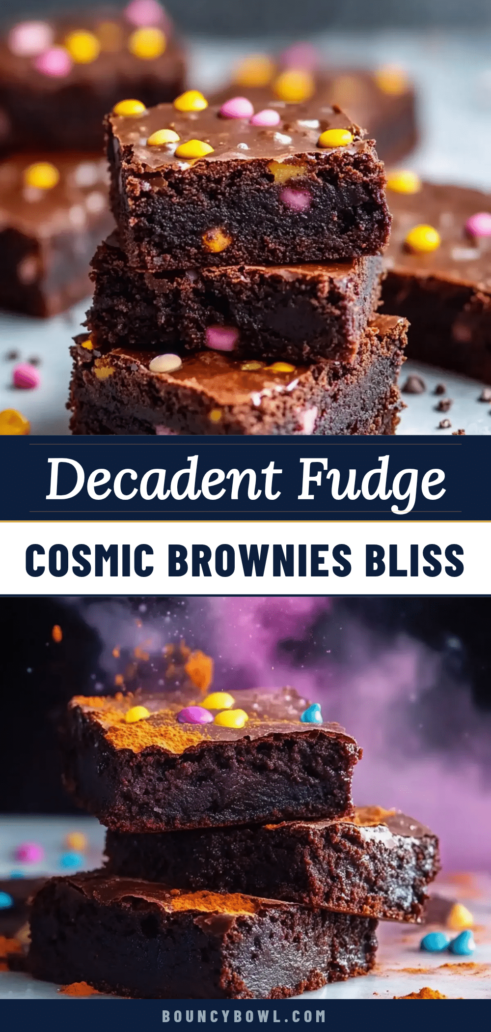 cosmic brownies with fudge ganache recipe