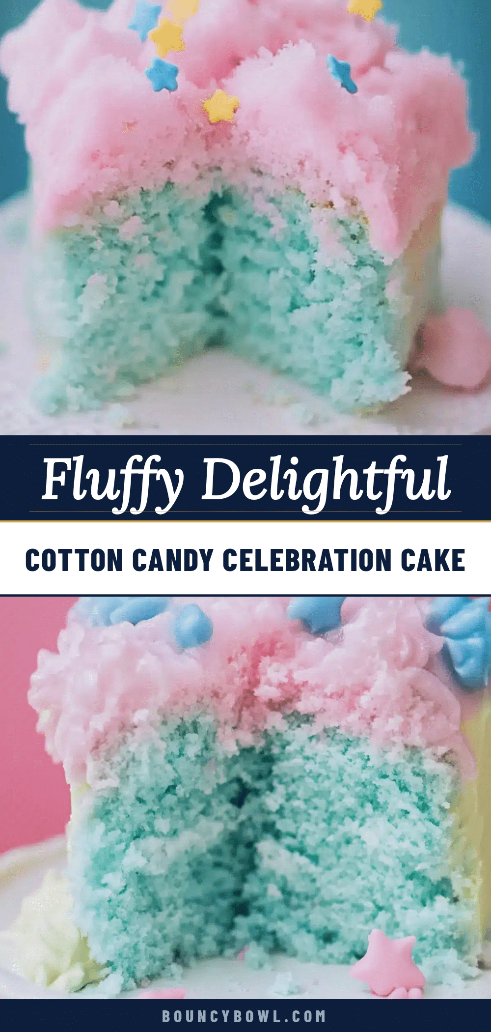 cotton candy celebration cake recipe