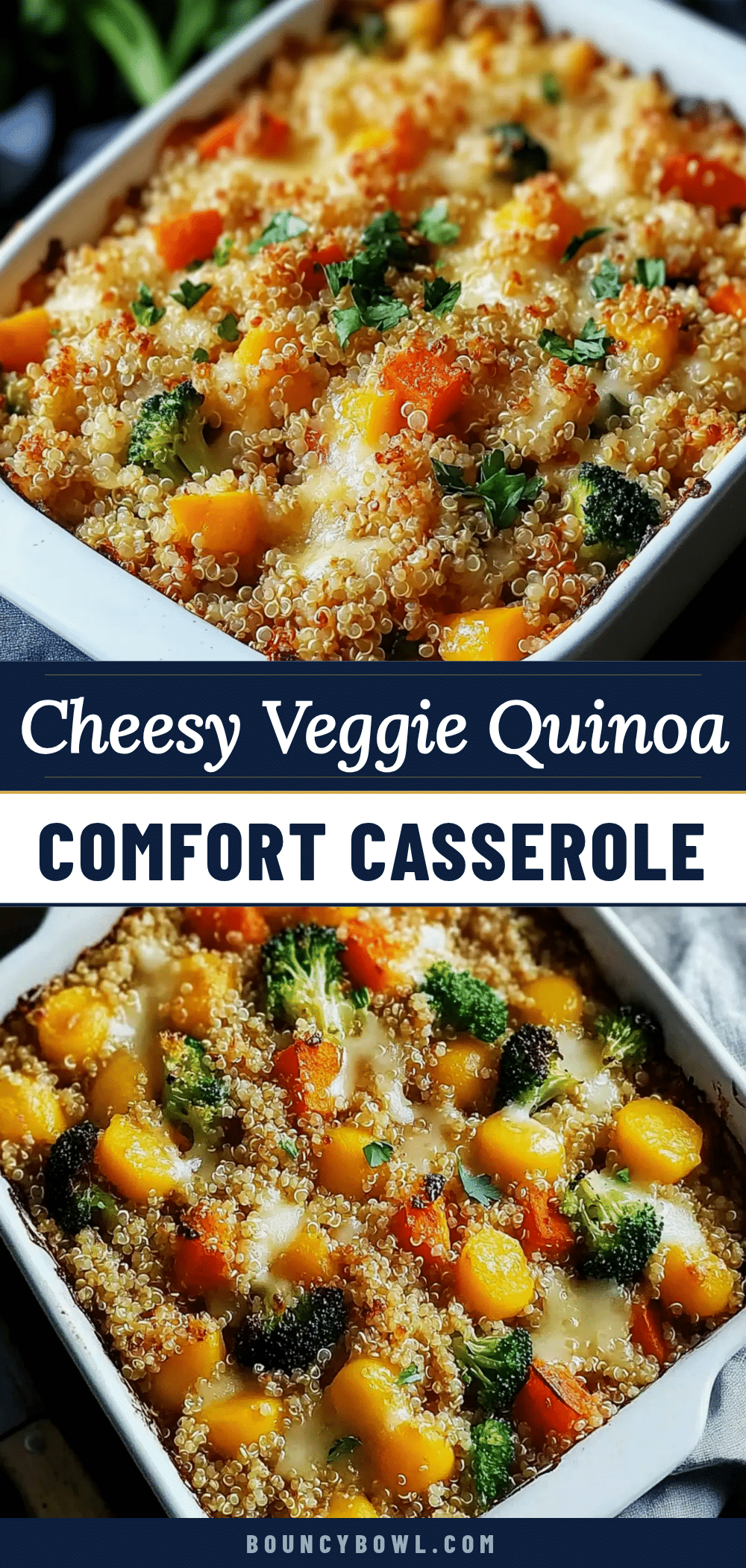 cozy cheesy veggie quinoa casserole recipe