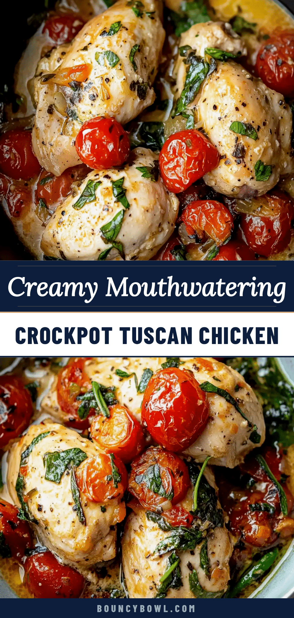 creamy crockpot tuscan chicken recipe
