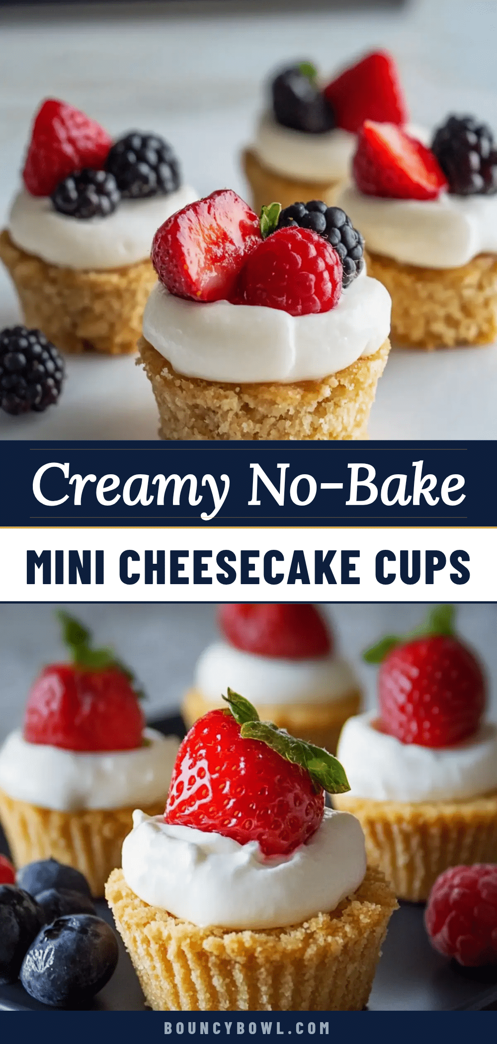 creamy no-bake mini cheesecake cups recipe