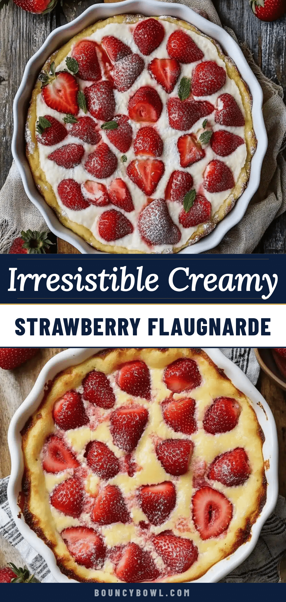 creamy strawberry flaugnarde recipe