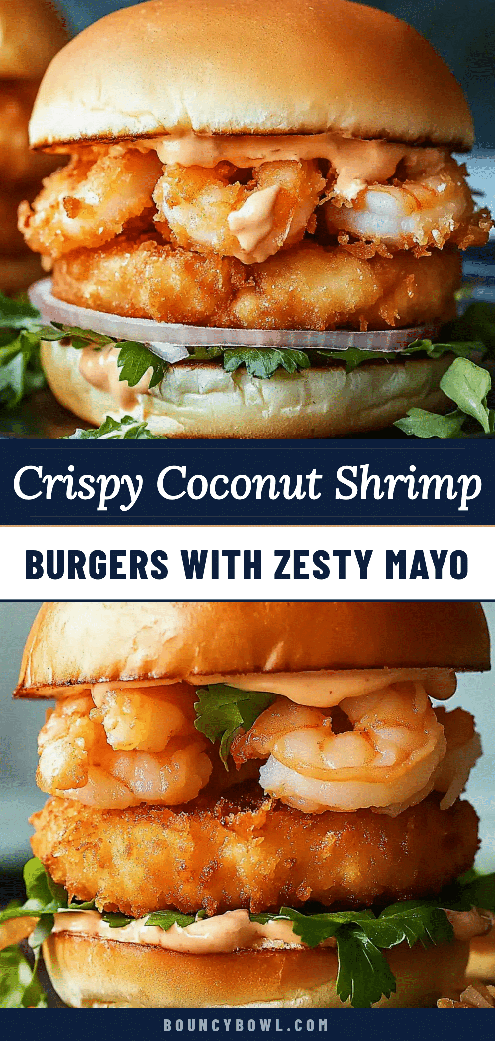 crispy coconut shrimp burgers recipe