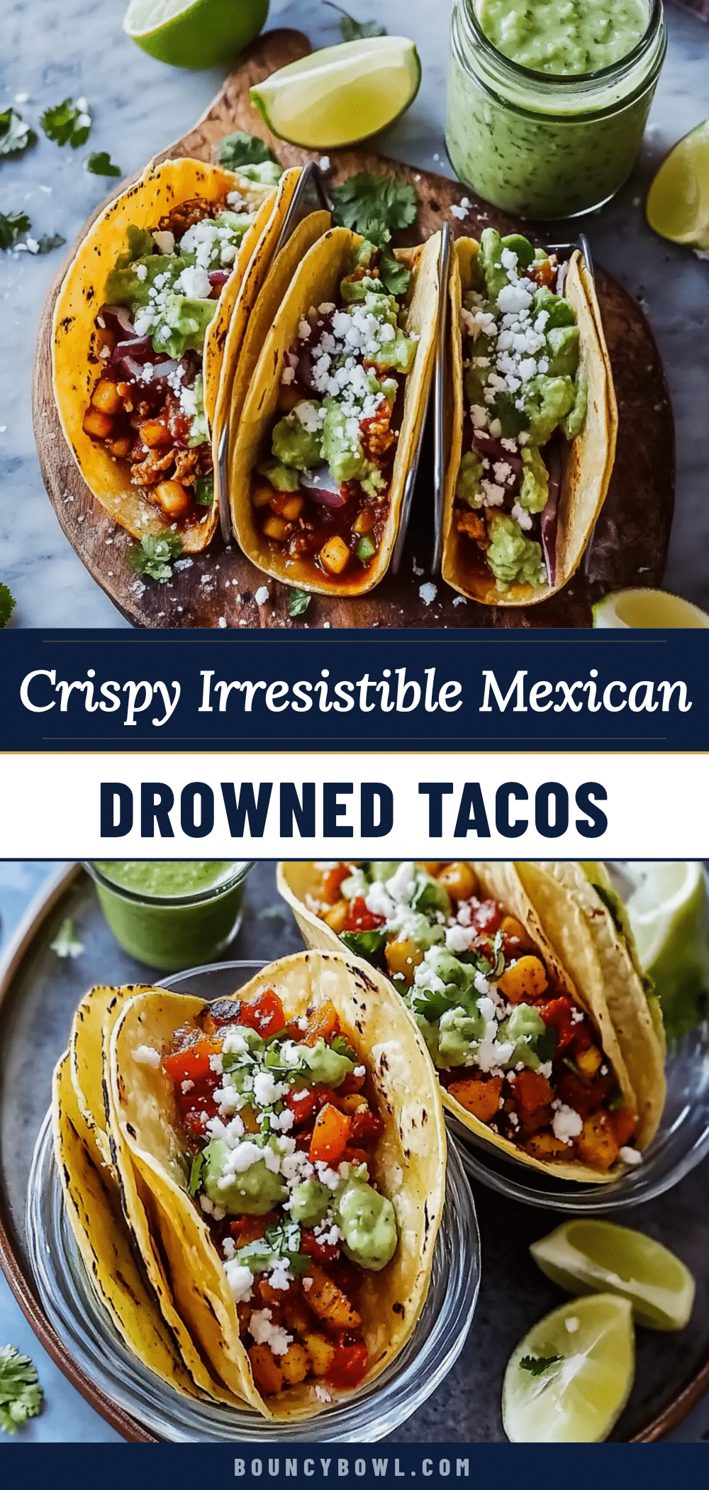 Crispy Mexican Drowned Tacos recipe
