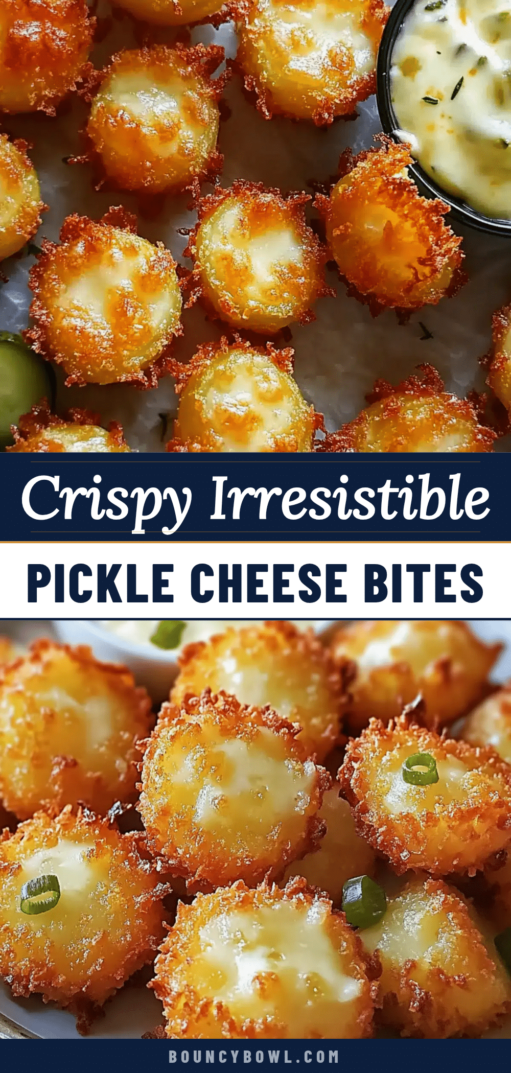crispy pickle cheese bites recipe