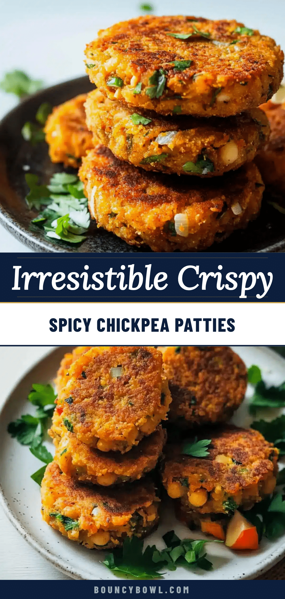 crispy spicy chickpea patties recipe