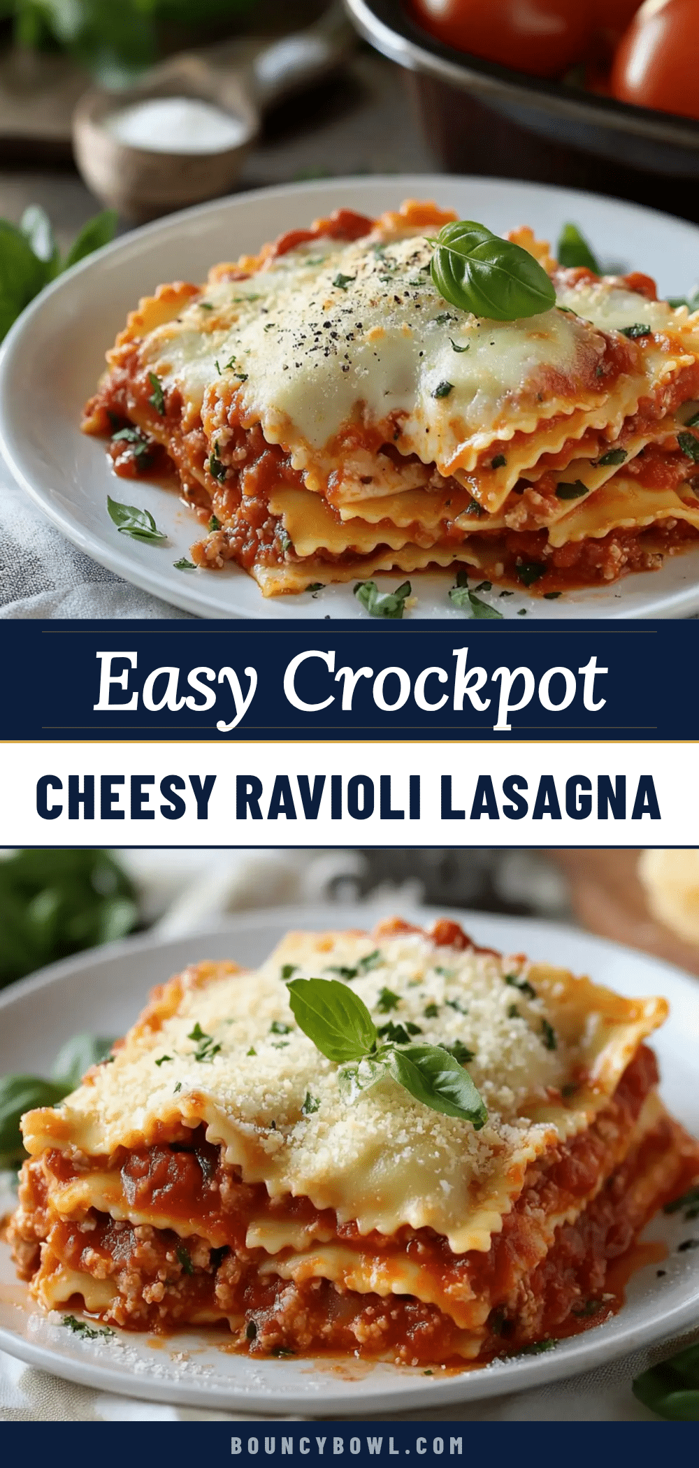 easy crockpot ravioli lasagna recipe