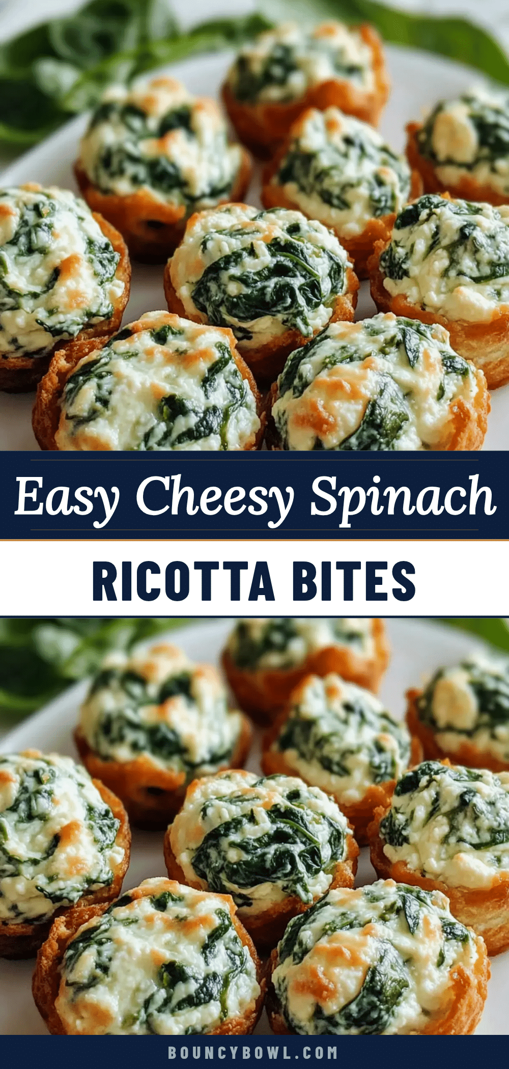 easy spinach ricotta bites recipe