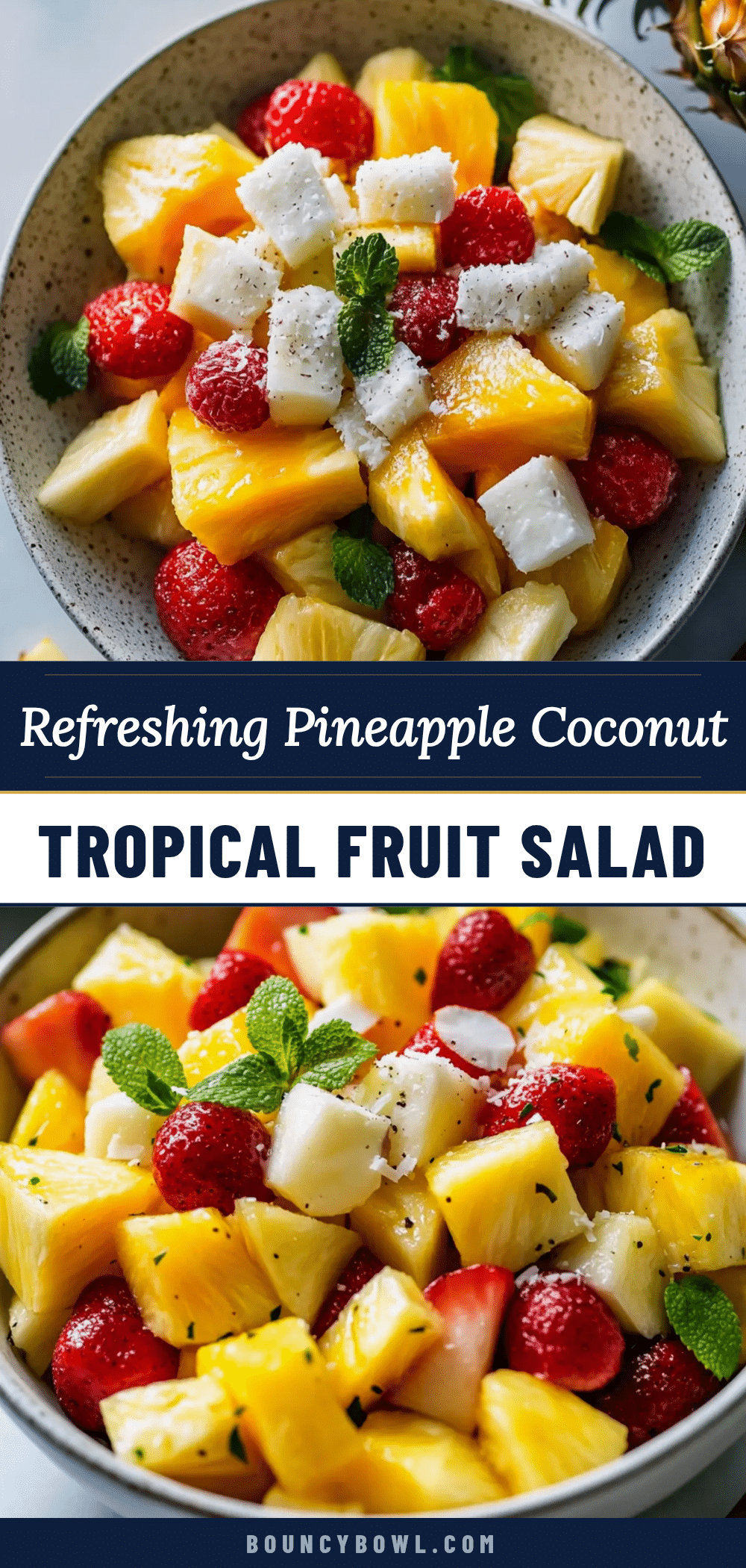 fresh pineapple coconut fruit salad recipe