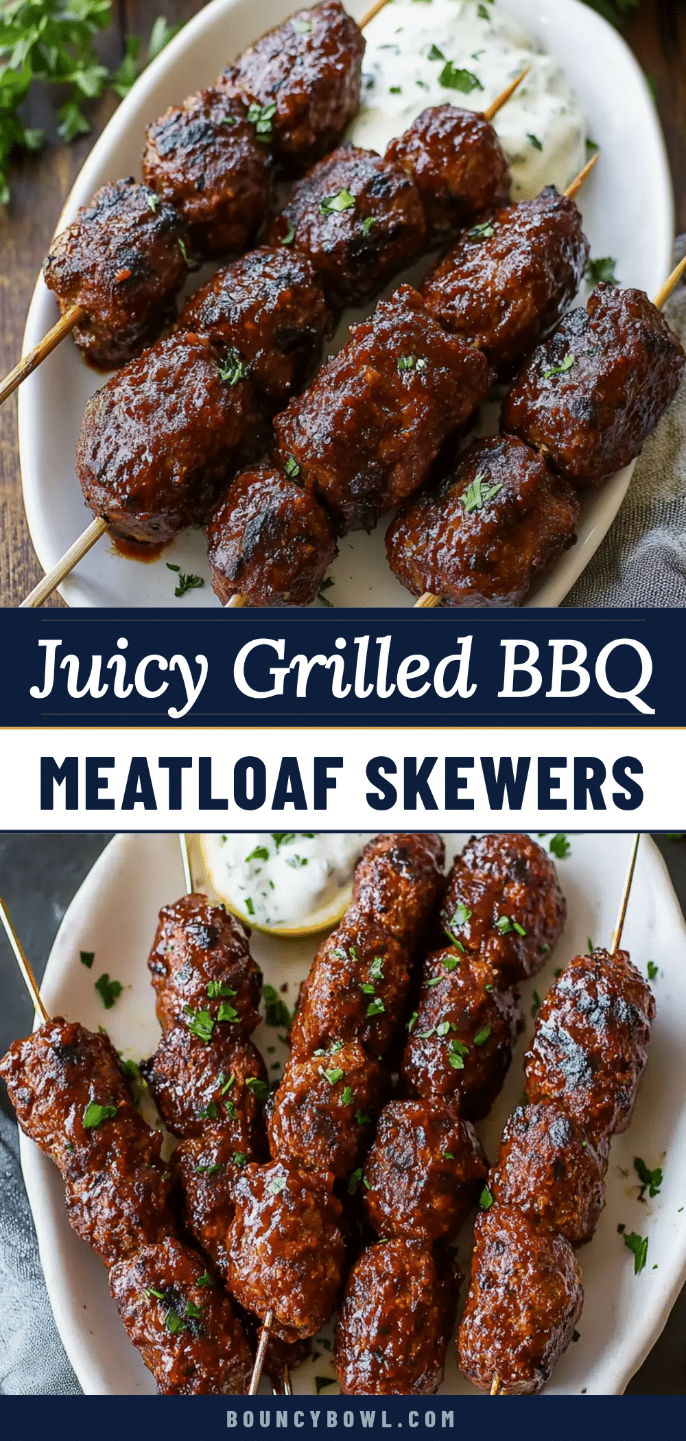 grilled bbq meatloaf skewers recipe