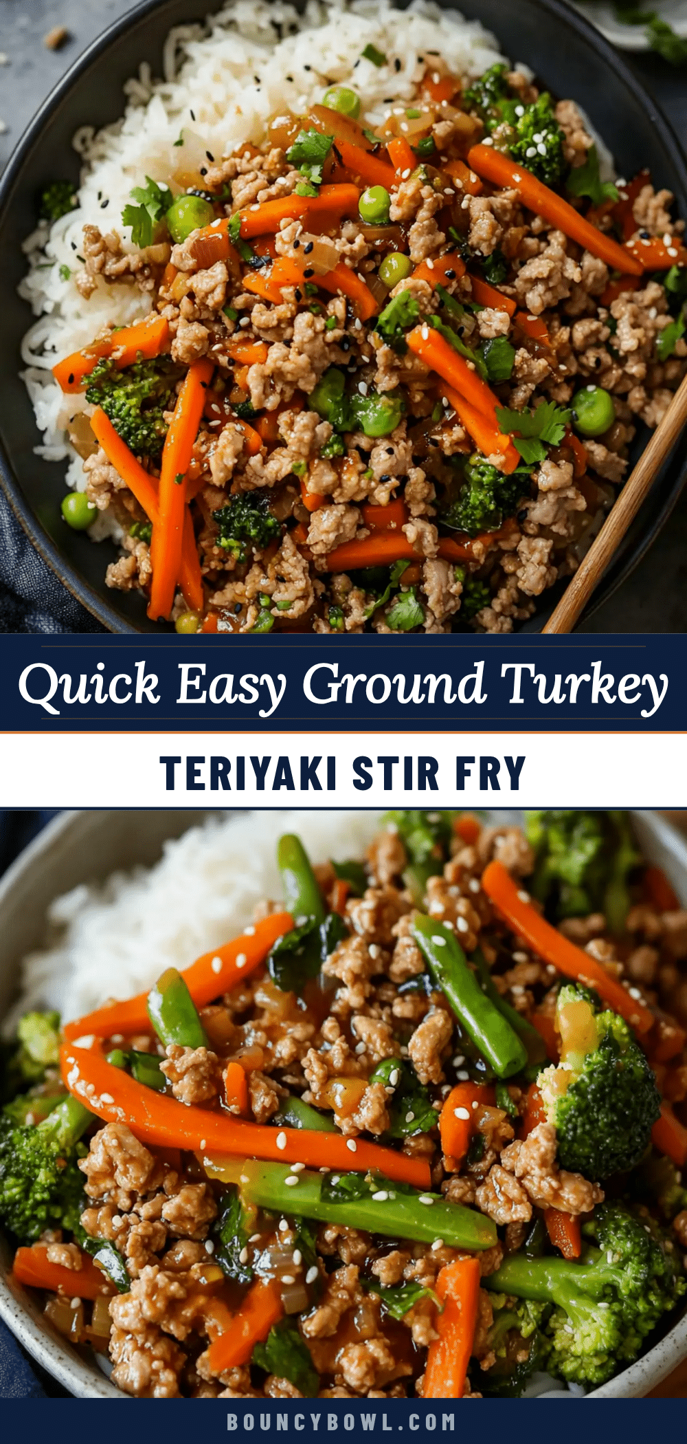 ground turkey teriyaki stir fry recipe
