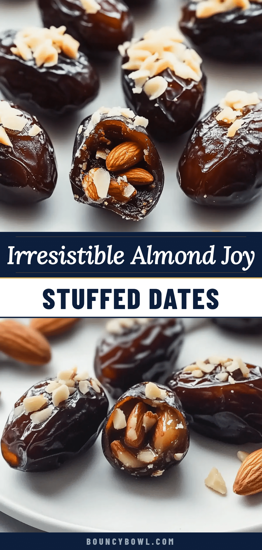 Healthy Almond Joy Stuffed Dates recipe
