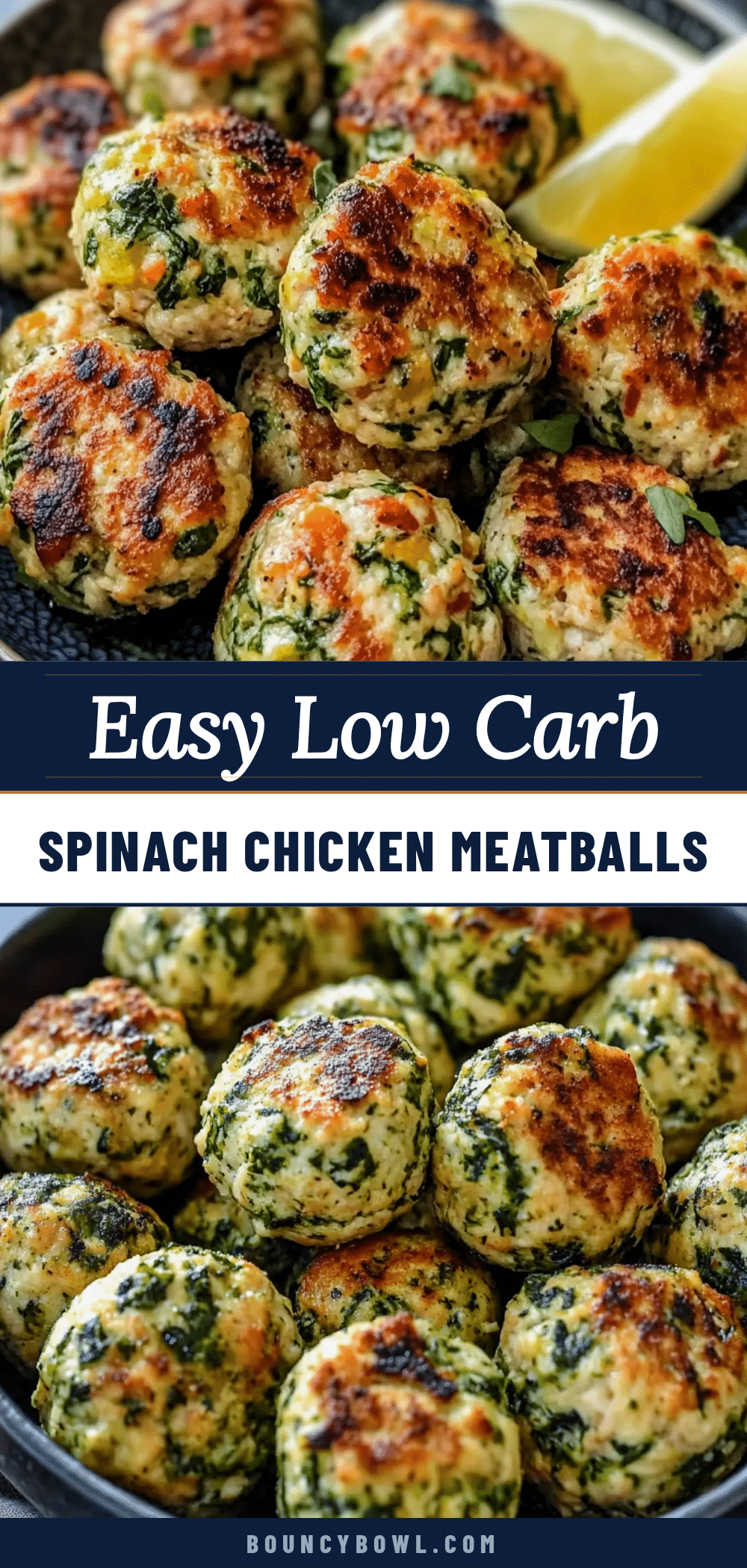 low carb spinach chicken meatballs recipe