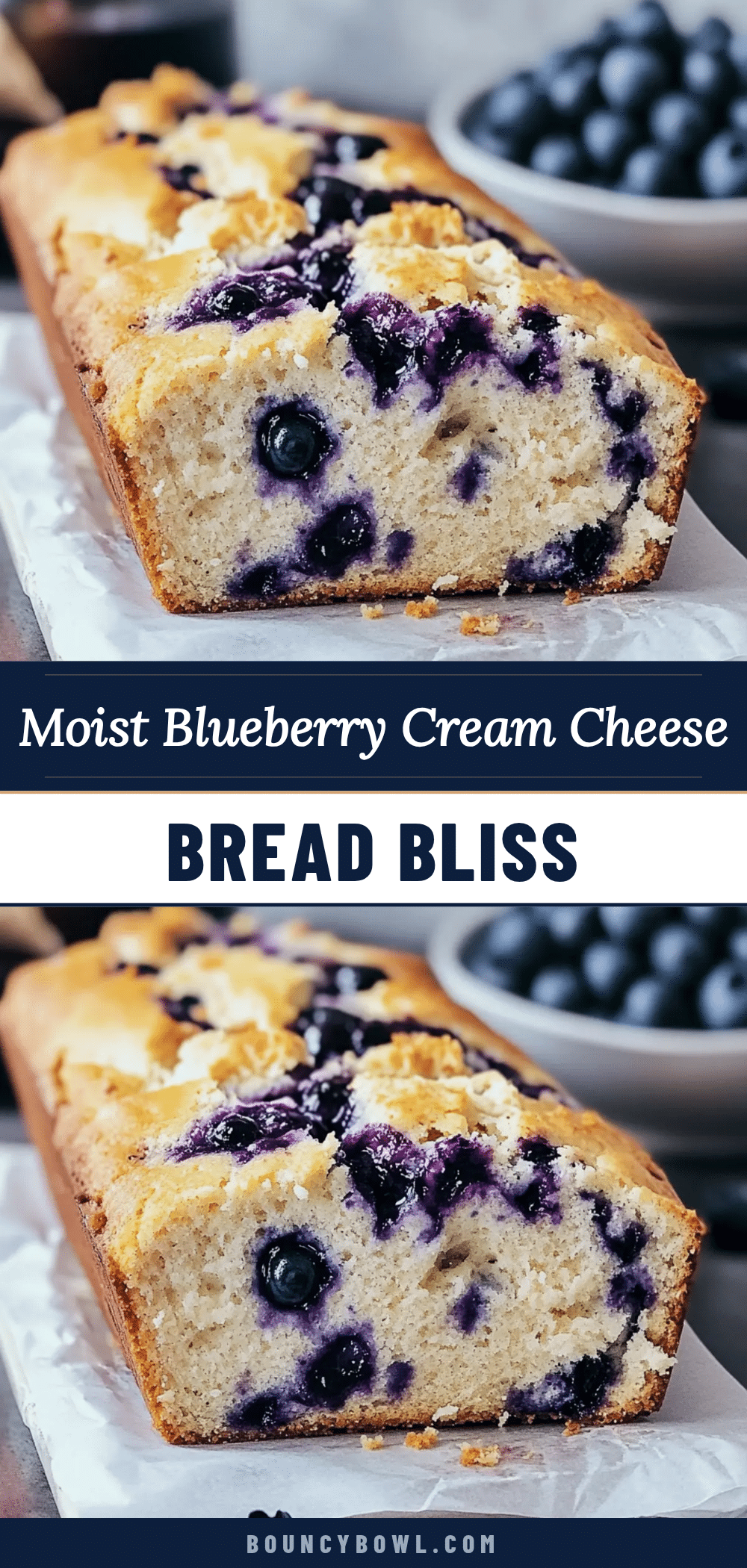 moist blueberry cream cheese bread recipe