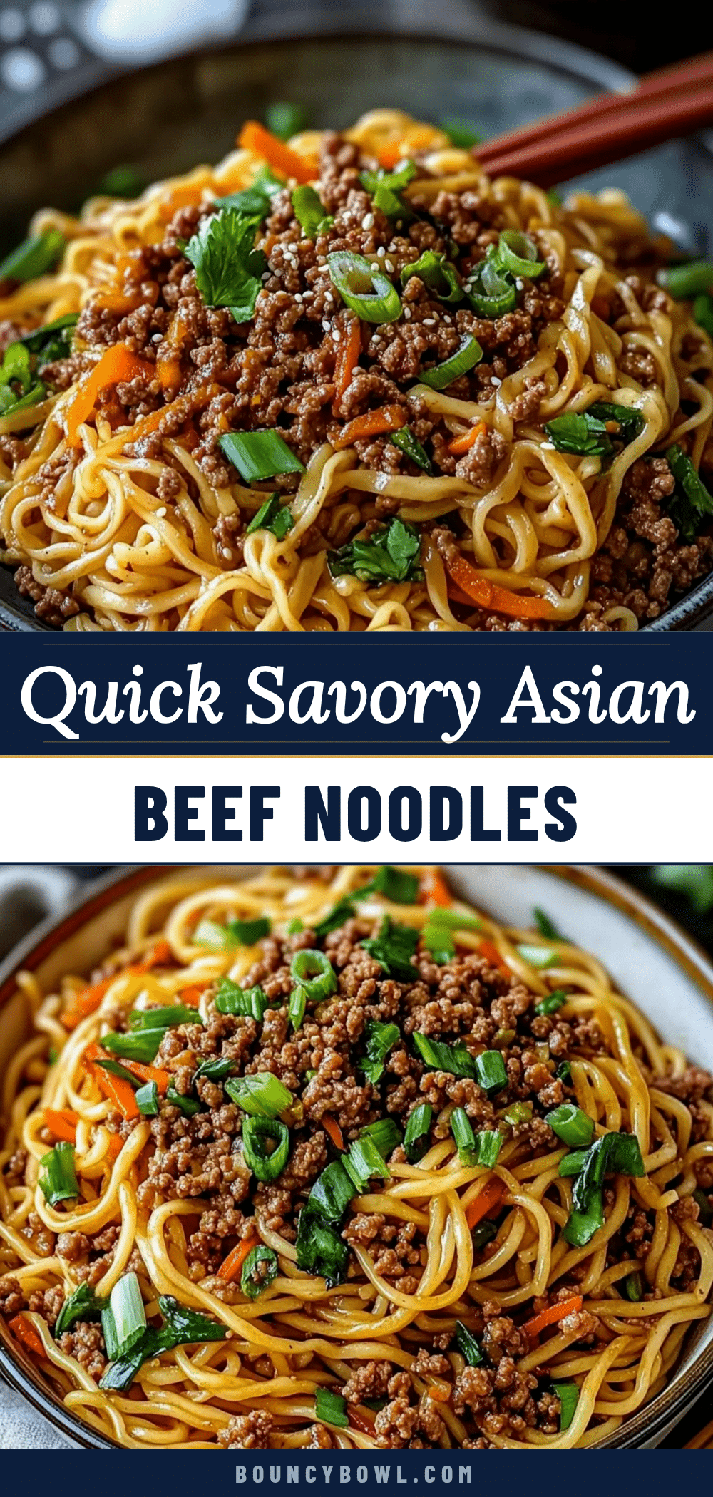 quick savory asian ground beef noodles recipe