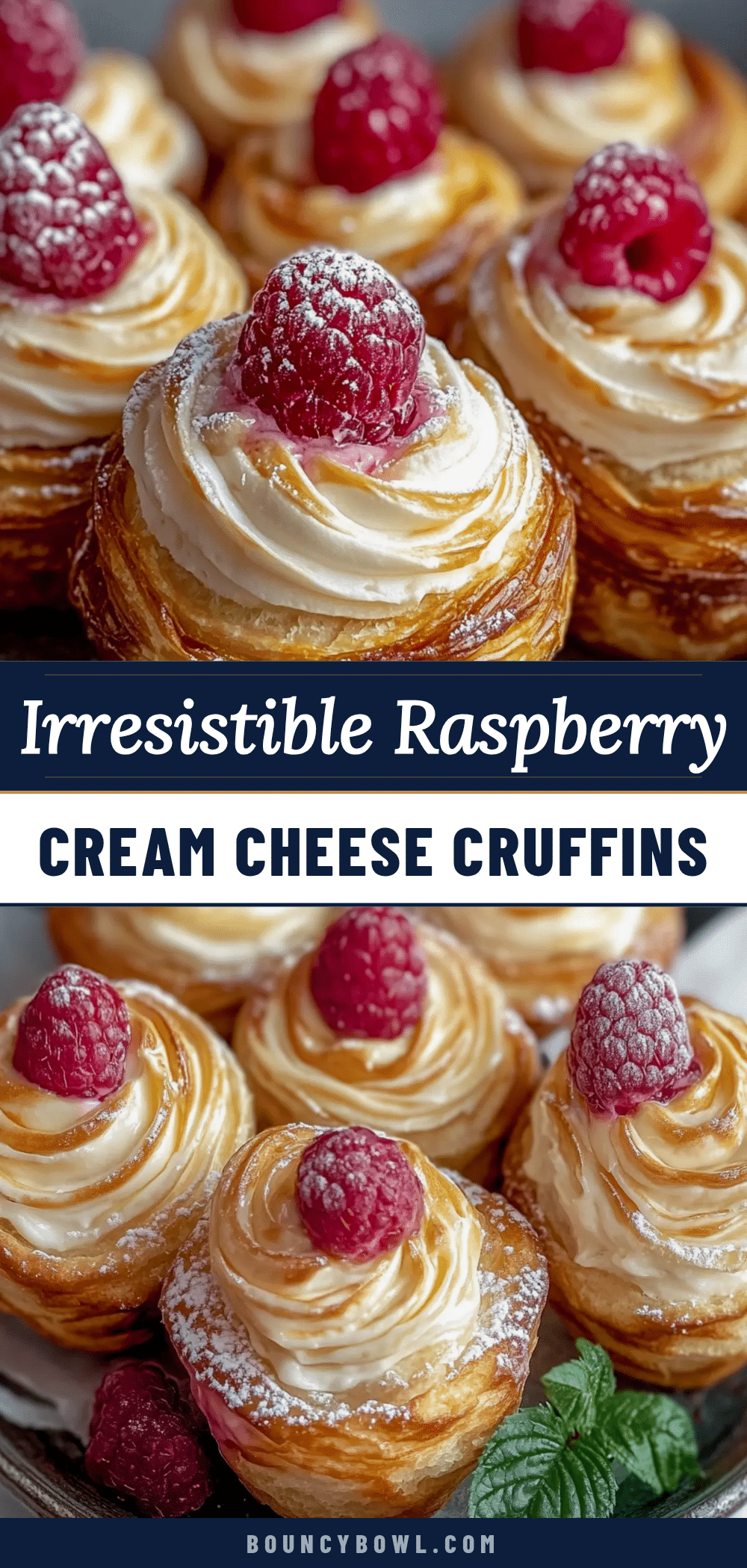 raspberry cream cheese cruffins recipe