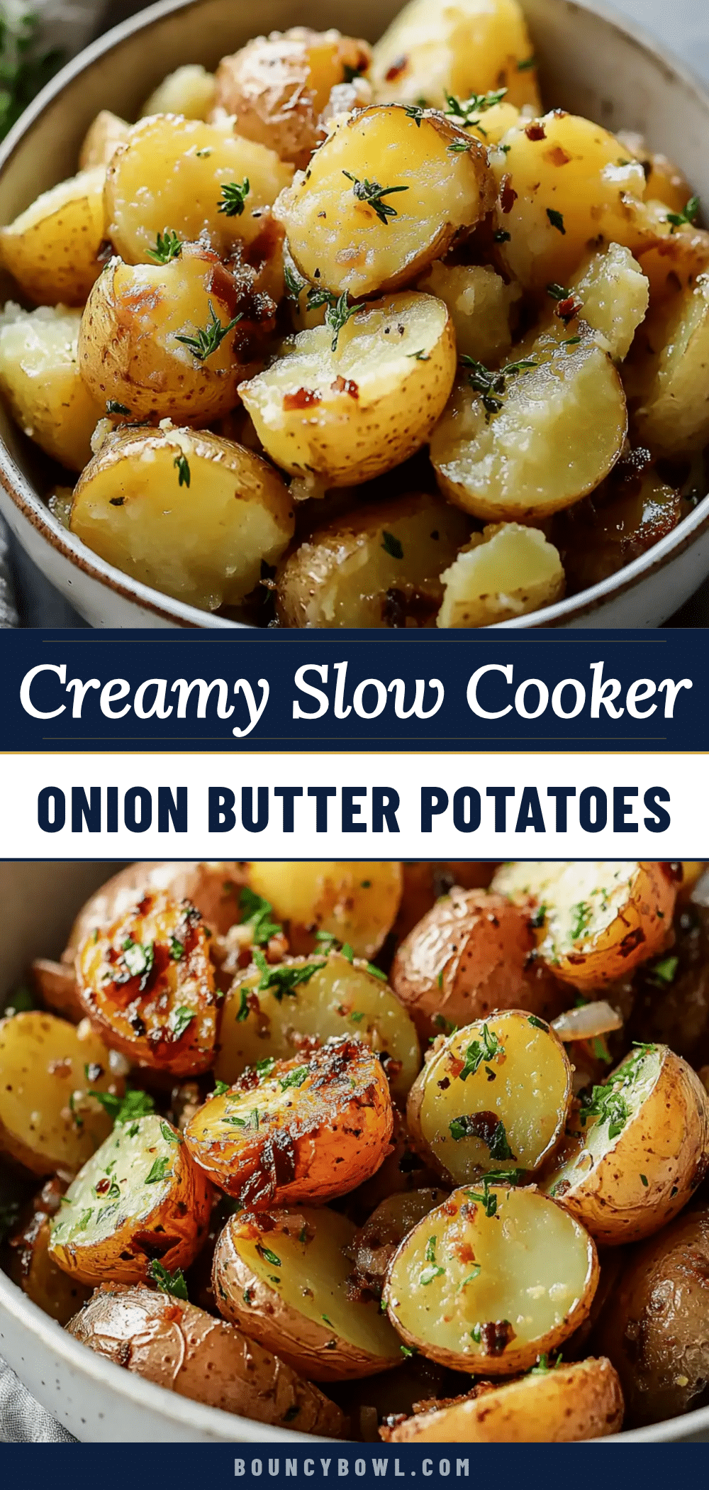 slow cooker onion butter potatoes recipe