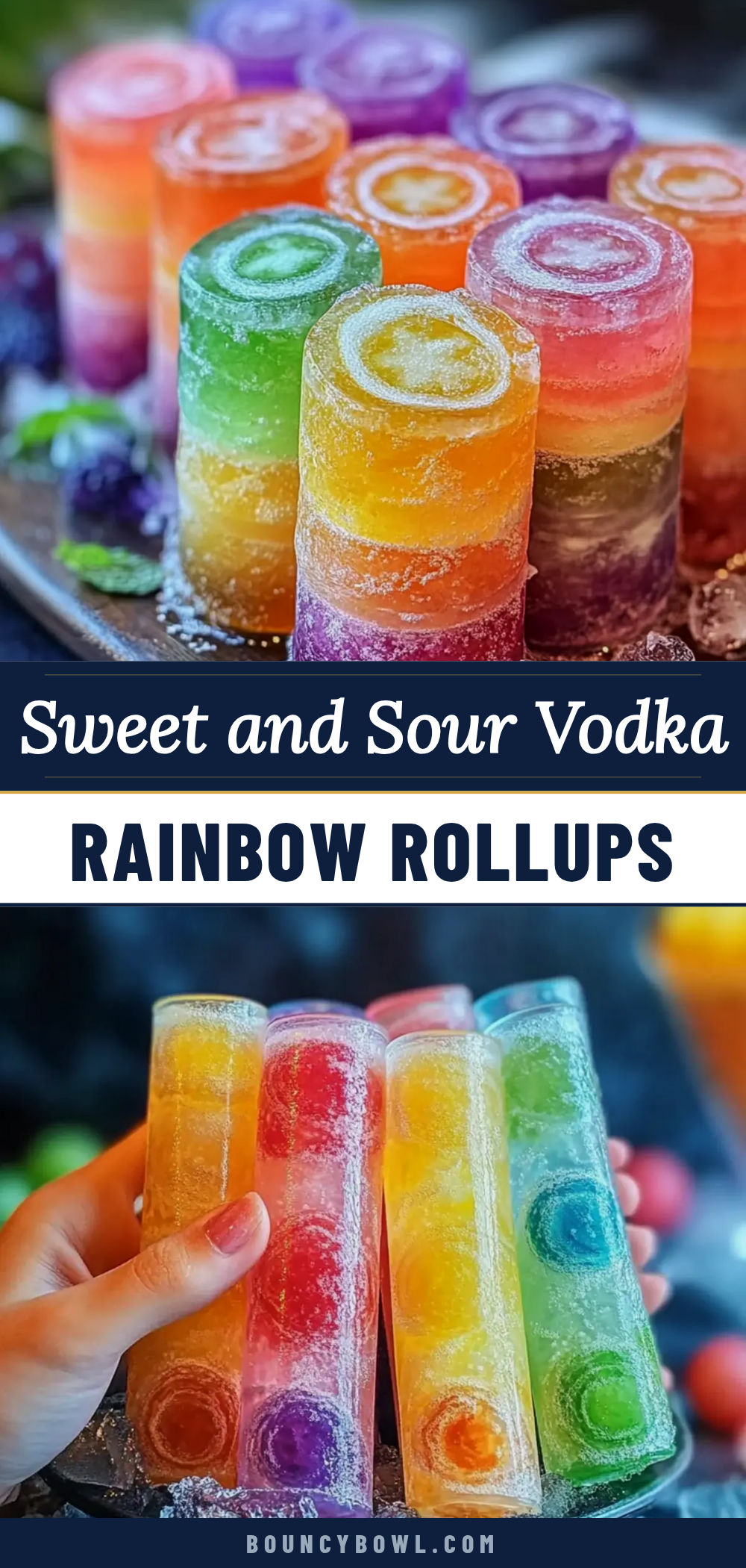 sweet and sour vodka rainbow rollups recipe