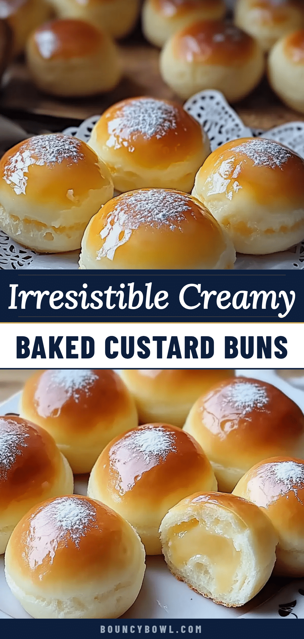 baked custard buns recipe