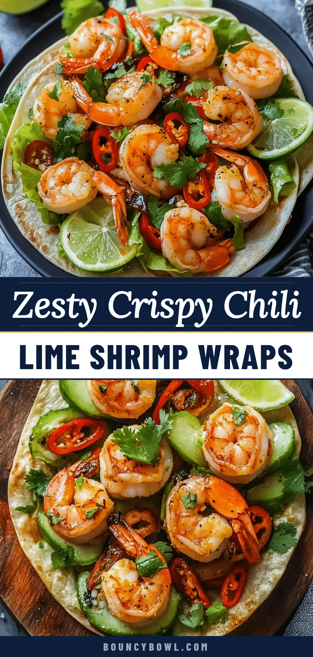 chili lime shrimp wraps recipe