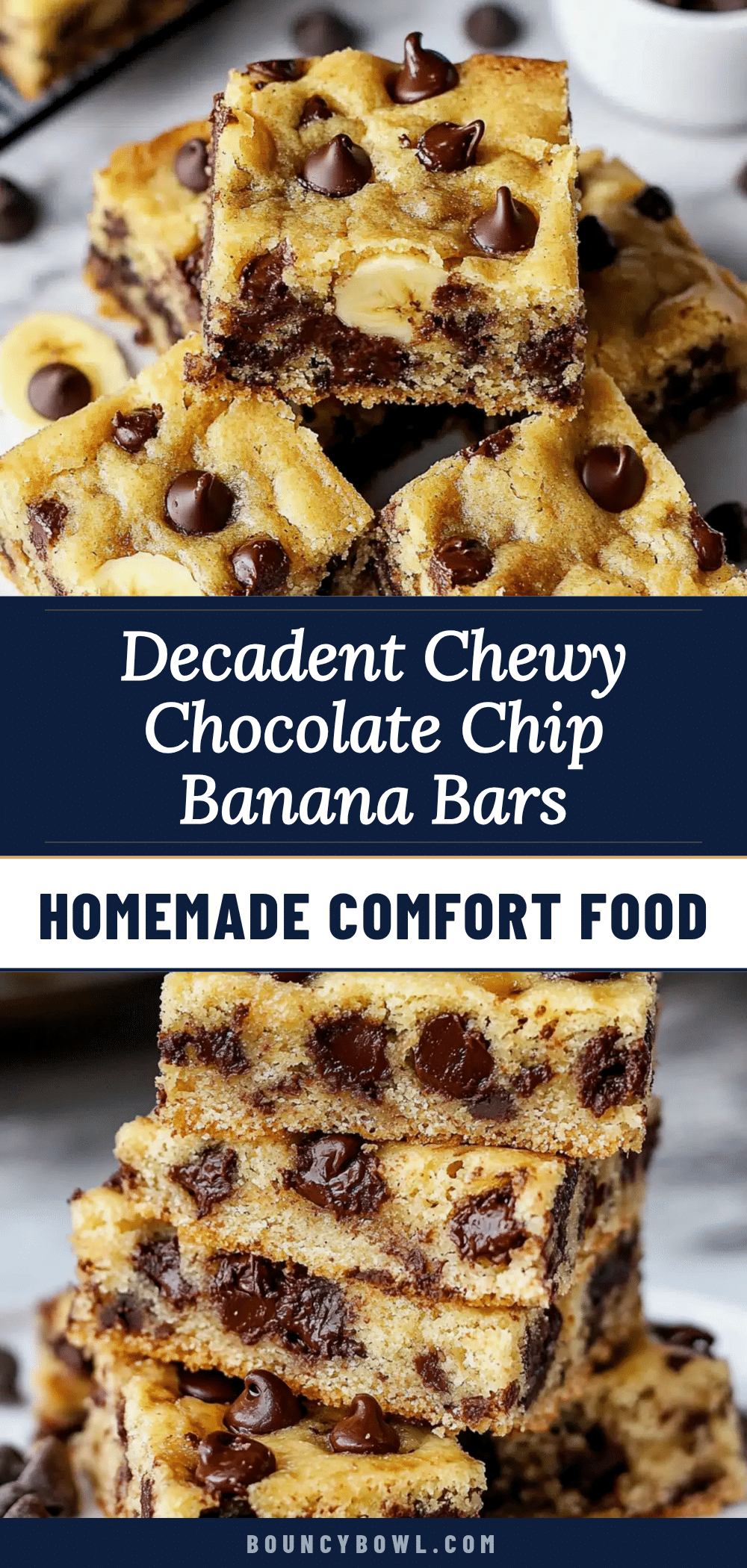 chocolate chip banana bars recipe