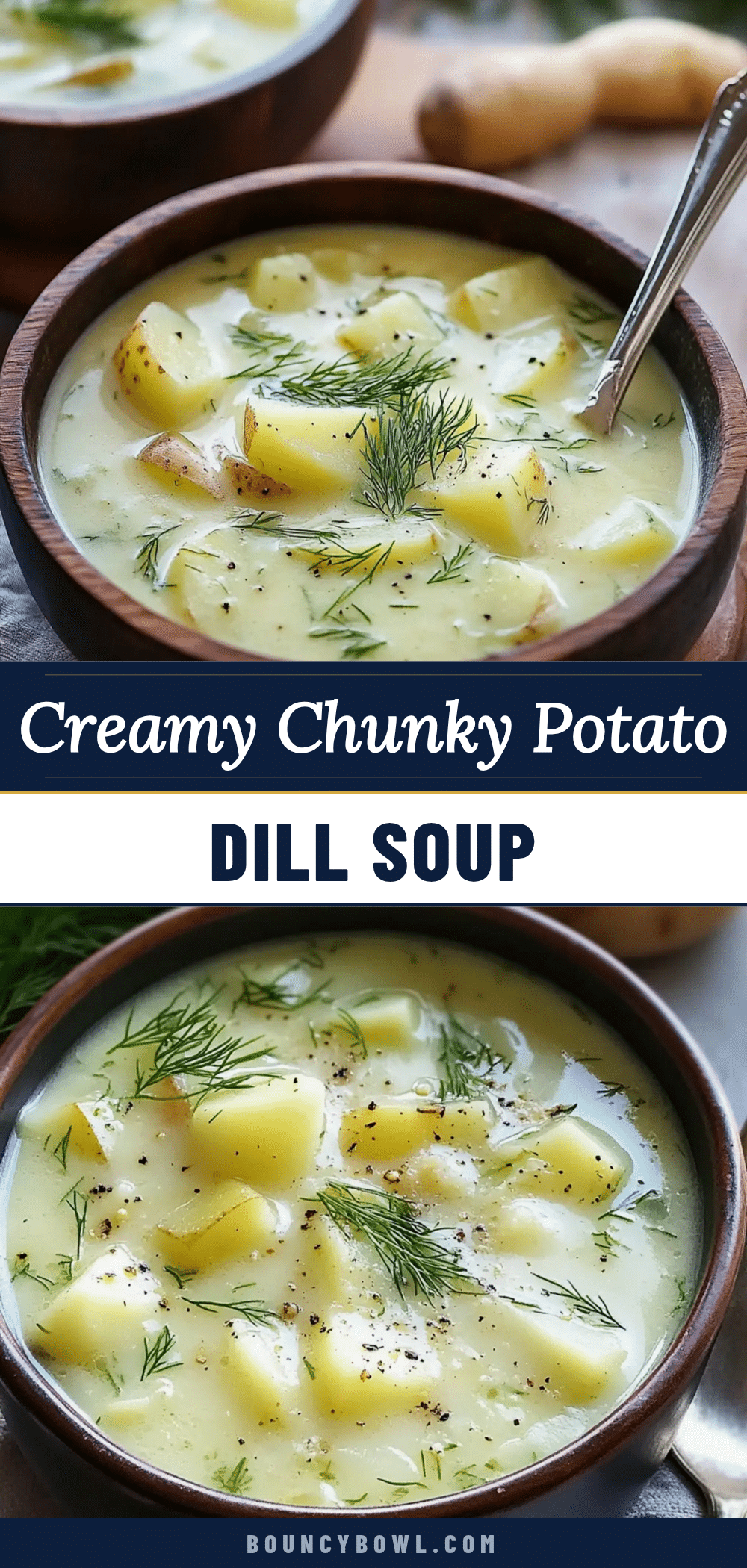 cozy chunky potato dill soup recipe