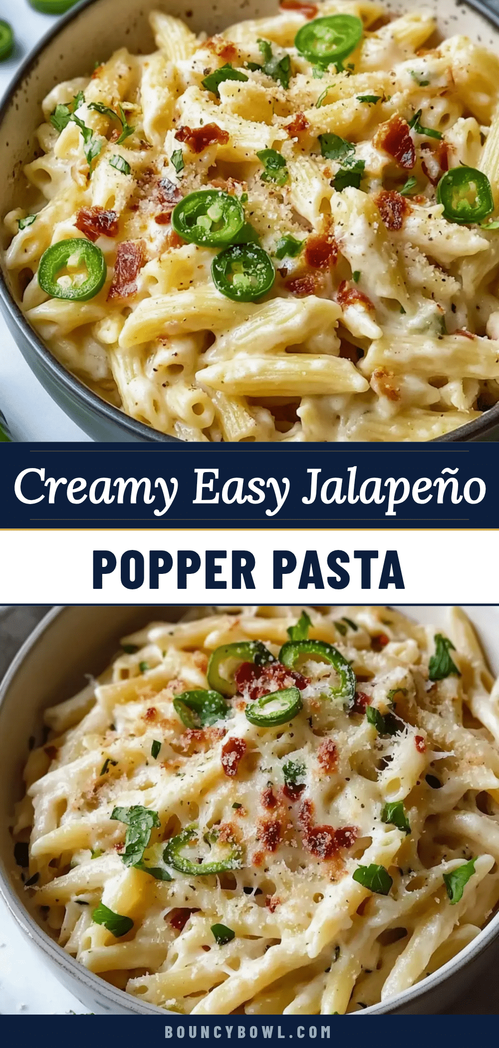 creamy jalapeño popper pasta recipe