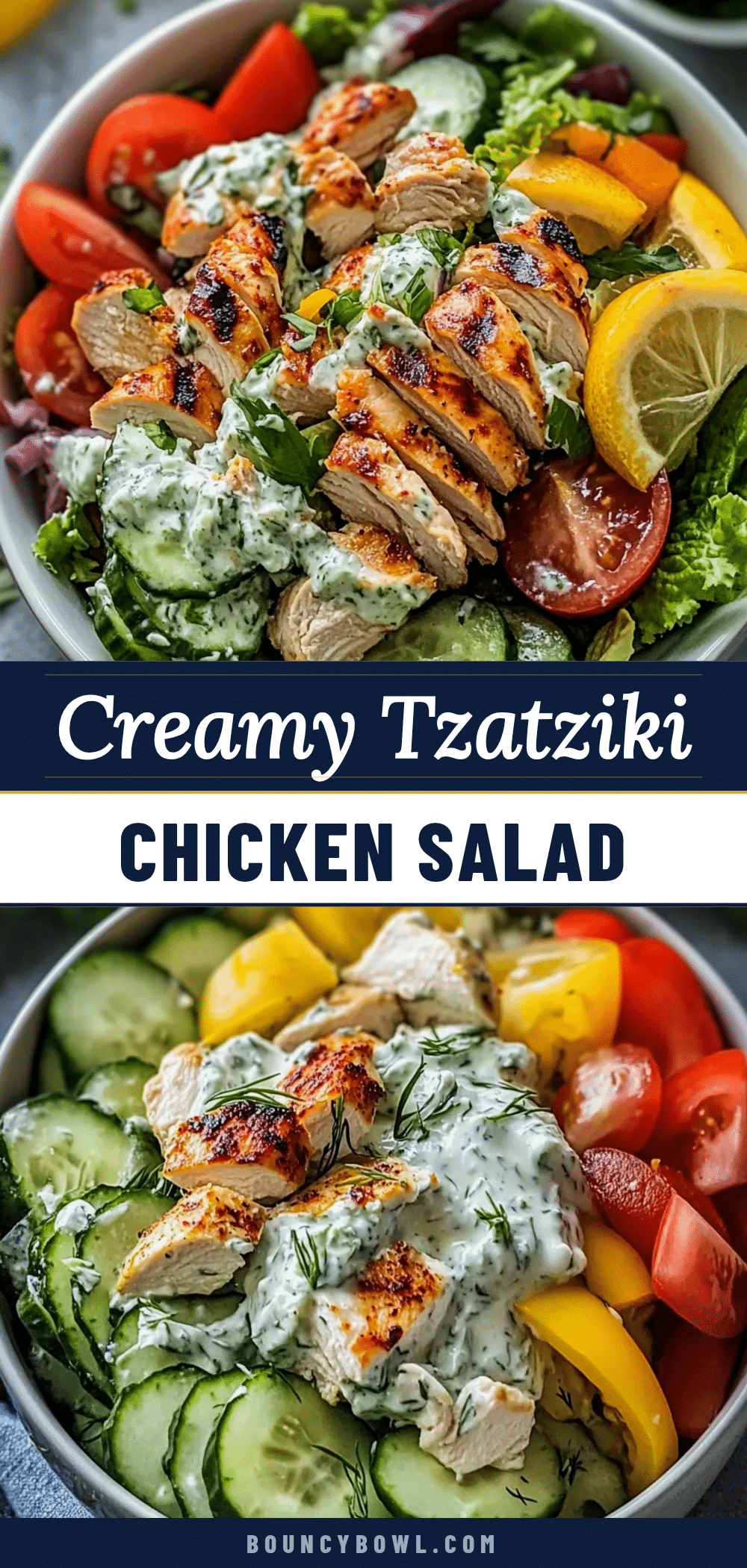 creamy tzatziki chicken salad recipe